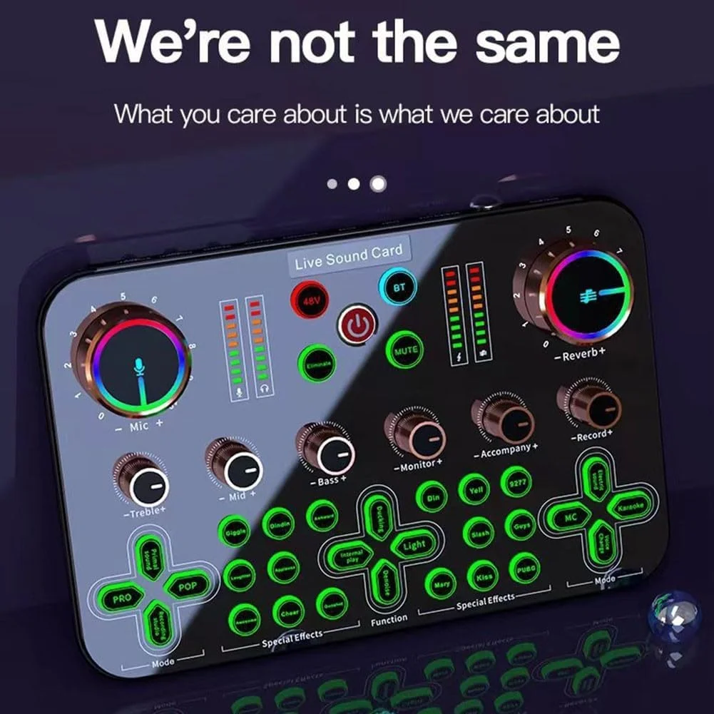 مجموعه تجهیزات پادکست، کارت صدا استریم زنده با مجموعه کابل سه پایه میکروفون برای ضبط ولاگ و استریم زنده صدا مجموعه تجهیزات پادکست، کارت صدا استریم زنده با مجموعه کابل سه پایه میکروفون برای ضبط ولاگ و استریم زنده صدا