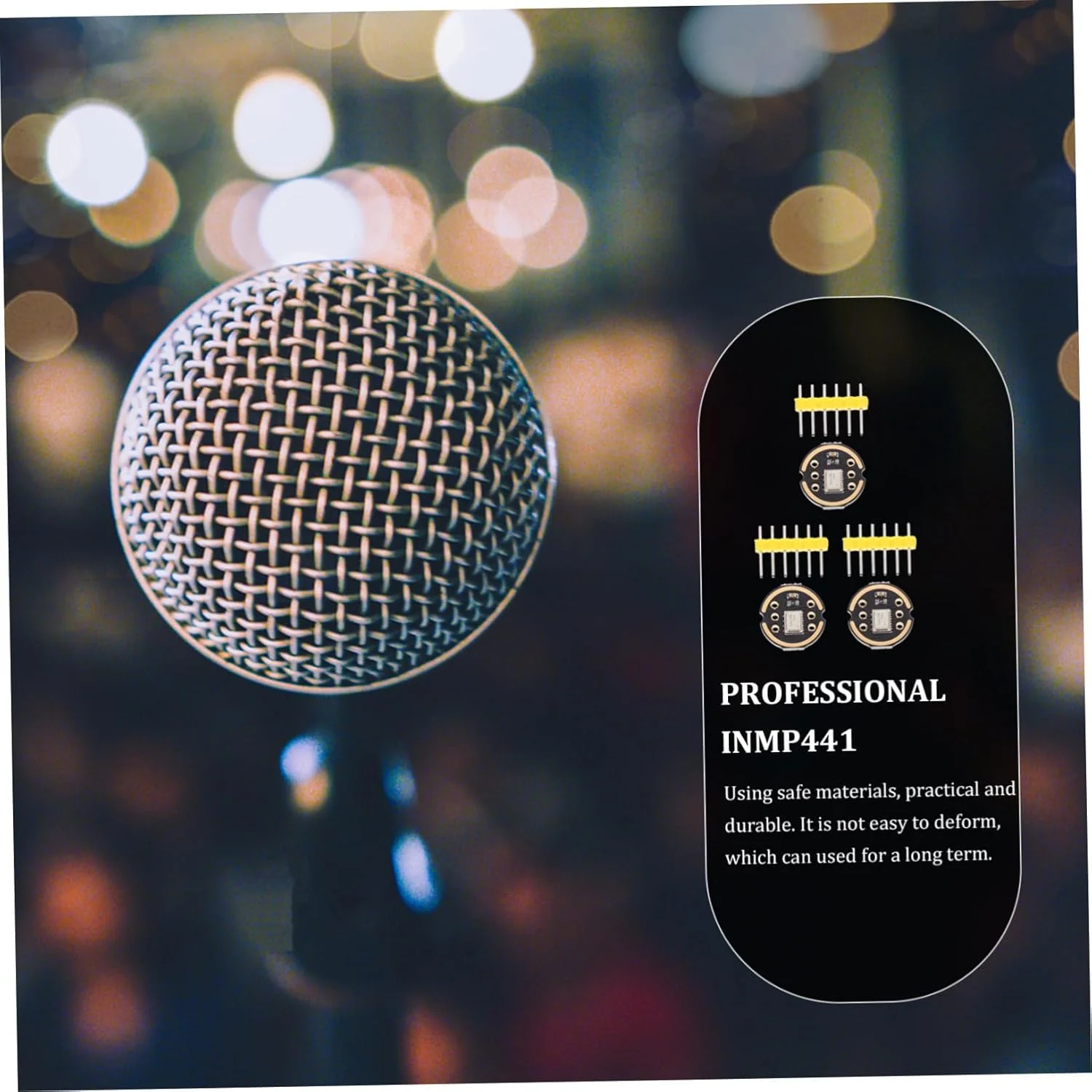 آلیپیس 3 عدد ماژول میکروفون همه جهته با سنسور یکپارچه، دقت بالا، مصرف برق پایین، رابط I2S سازگار با ESP32، بسته 3 عددی آلیپیس 3 عدد ماژول میکروفون همه جهته با سنسور یکپارچه، دقت بالا، مصرف برق پایین، رابط I2S سازگار با ESP32، بسته 3 عددی