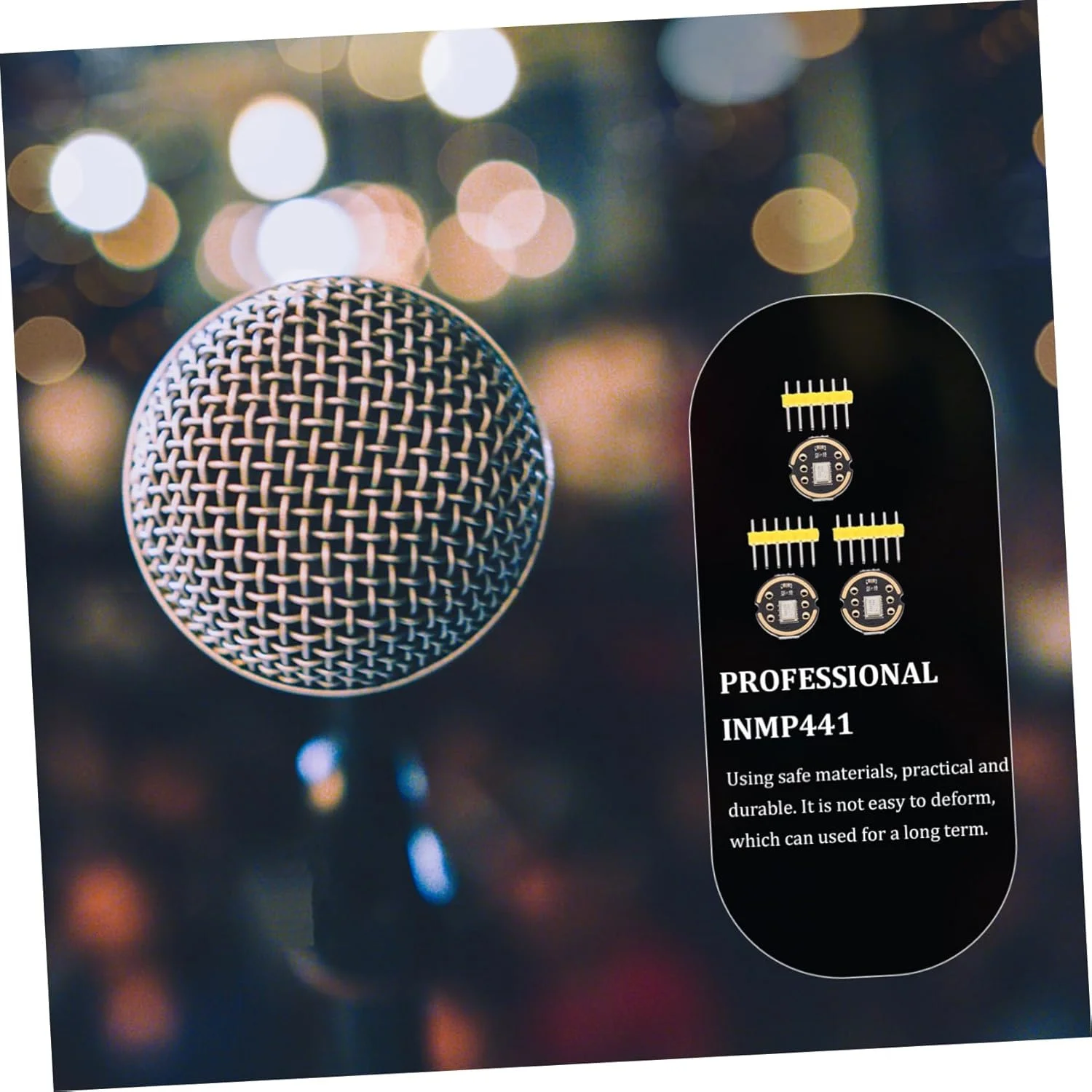 3 عدد ماژول میکروفون همه جهته با خروجی دیجیتال I²S، دقت بالا و مصرف انرژی پایین، سازگار با راه حل لوازم جانبی میکروفون کارآمد