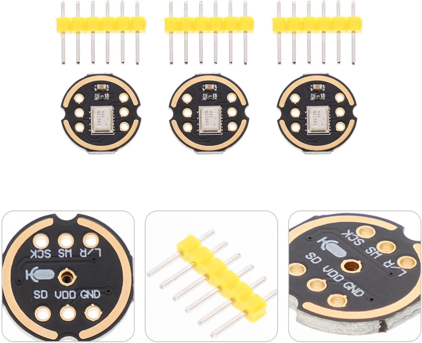 ماژول میکروفون همه جهته Baluue، 3 ست، INMP با رابط I2S، فرکانس پایدار با دقت بالا Khz، مصرف انرژی پایین، سازگار برای کنفرانس تلفنی، دستگاه های تلفن همراه ماژول میکروفون همه جهته Baluue، 3 ست، INMP با رابط I2S، فرکانس پایدار با دقت بالا Khz، مصرف انرژی پایین، سازگار برای کنفرانس تلفنی، دستگاه های تلفن همراه