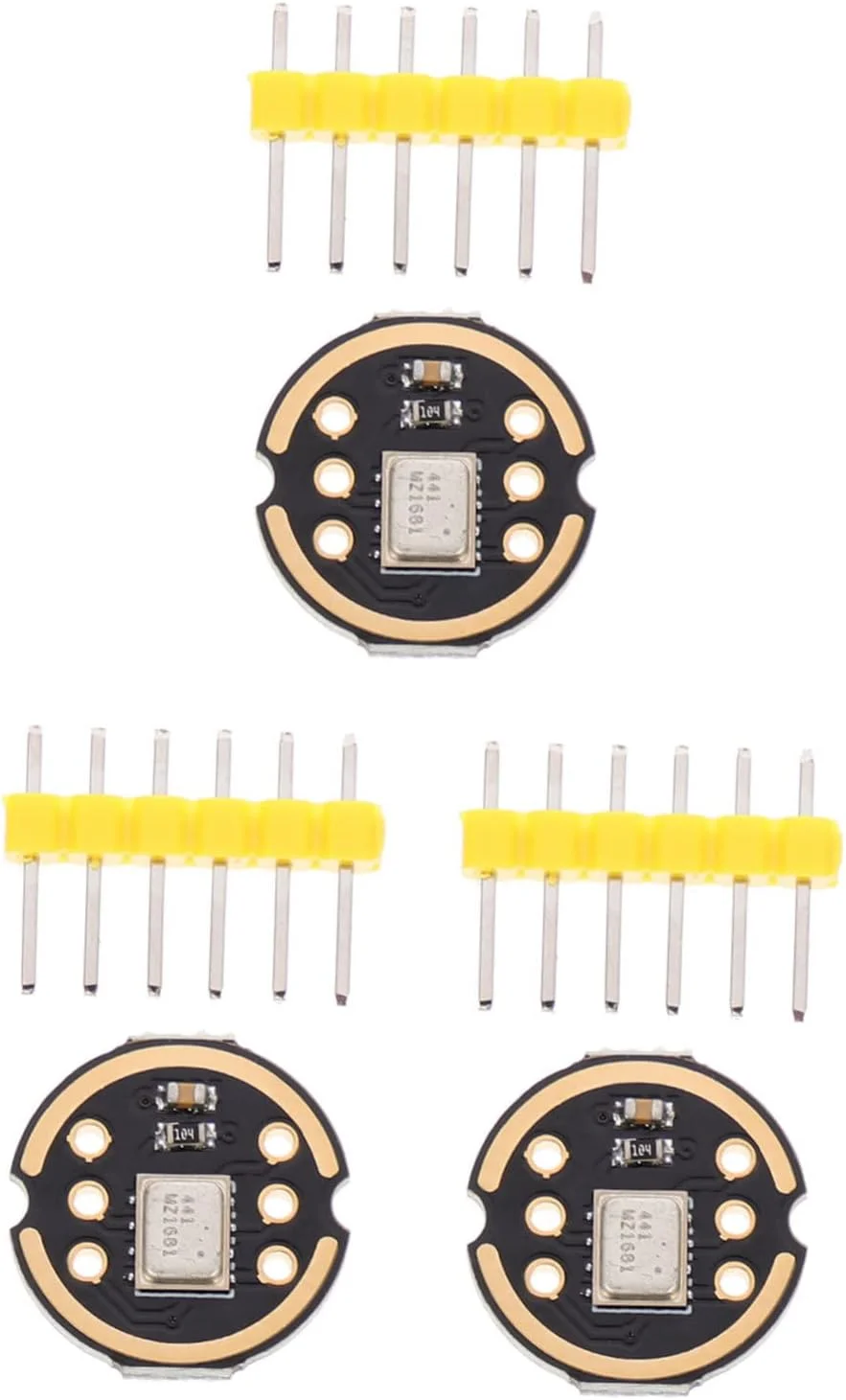 3 عدد ماژول میکروفون همه جهته حرفه ای با دقت بالا، ماژول میکروفون با سیستم میکروالکترومکانیکی، پاسخ فرکانسی پهن باند مسطح، پاسخ فرکانسی پایدار کیلوهرتز