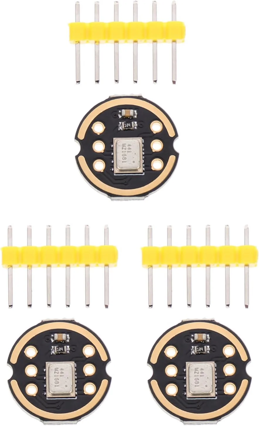 FRCOLOR 3 عدد ماژول میکروفون همه جهته با دقت بالا با رابط I2S خروجی دیجیتال کم مصرف سازگار با Esp32 برای کاربردهای میدان نزدیک