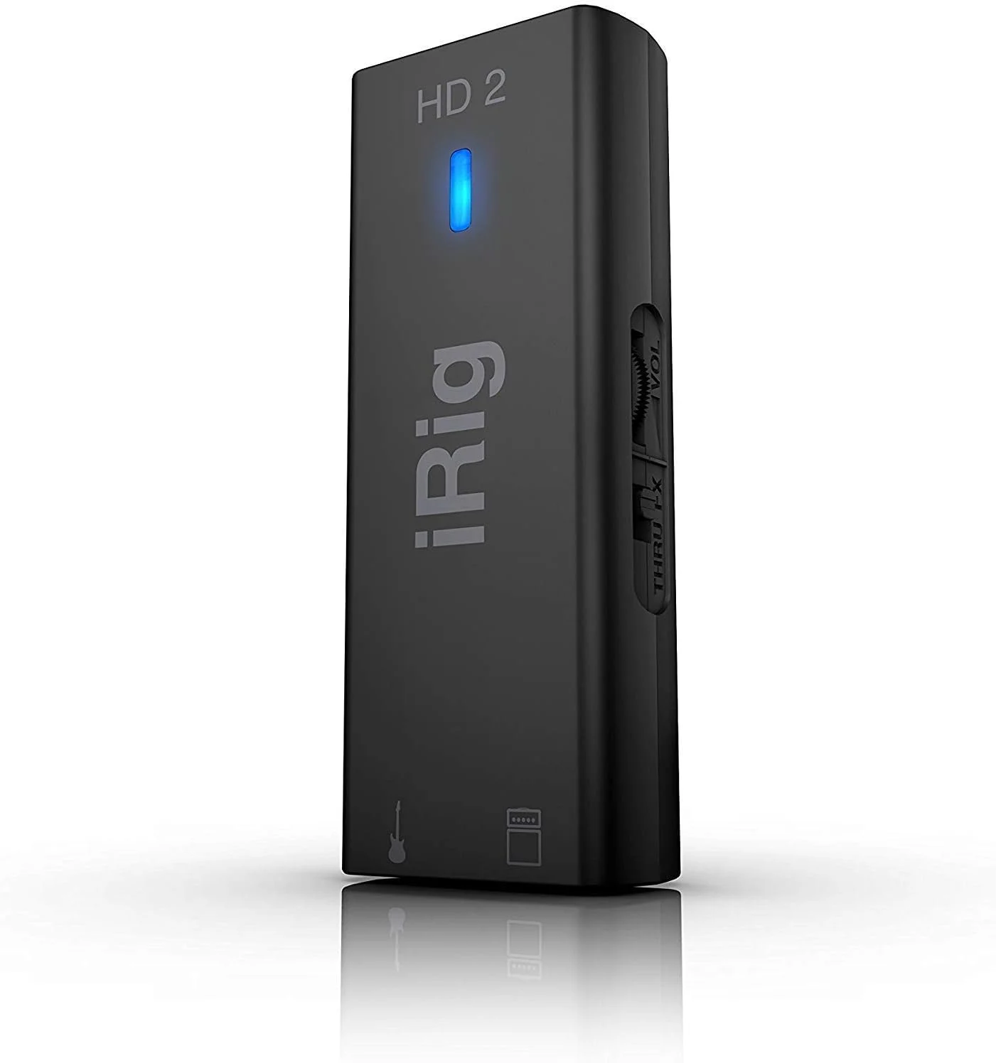 IK Multimedia iRig HD 2 - اینترفیس گیتار، 96 کیلوهرتز با تبدیل A/D 24 بیتی، کیفیت صدای فوق العاده، صدای حرفه ای و جمع و جور، FX و تنظیم Thru
