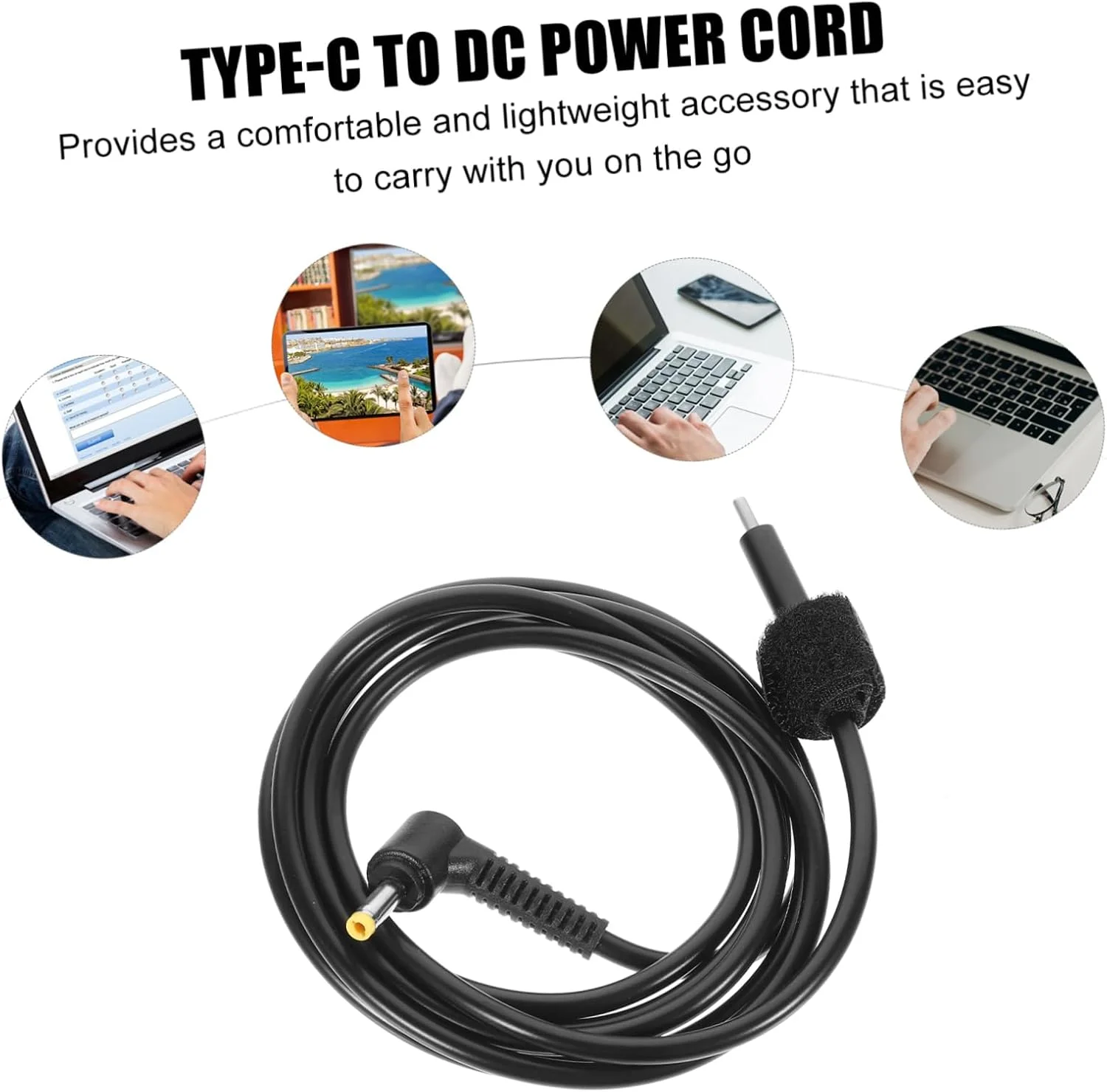 Mikinona -c به DC کابل شارژ آداپتور DC کابل اتصال نر به نر کابل افزایش طول برای لپ تاپ و سایر دستگاه ها