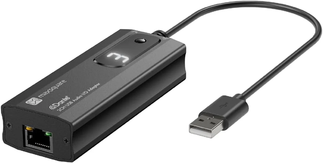 آداپتور صوتی USB ورودی/خروجی Dante با 2 کانال، با قابلیت تاخیر Lip-Sync، 2x2 کانال، سازگار با TAA (MSQ-3100D) آداپتور صوتی USB ورودی/خروجی Dante با 2 کانال، با قابلیت تاخیر Lip-Sync، 2x2 کانال، سازگار با TAA (MSQ-3100D)