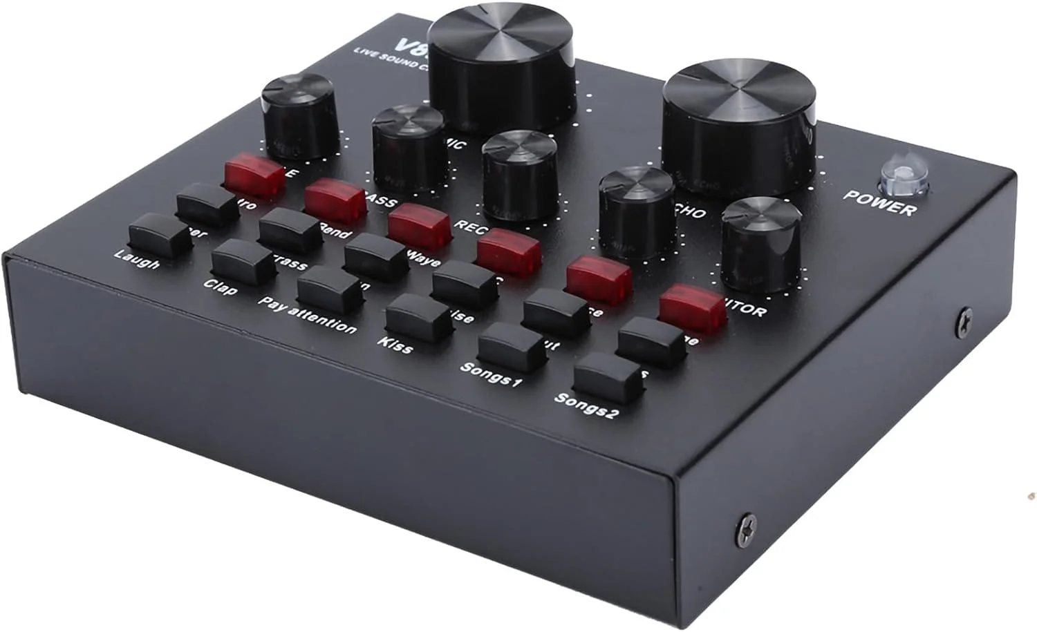 کارت صدای زنده چند منظوره با ابعاد کوچک و وزن سبک، جنس ABS با قابلیت شارژ USB و پشتیبانی از جلوه صوتی ابری، کارت صدای 1000 میلی آمپری برای پخش زنده کارت صدای زنده چند منظوره با ابعاد کوچک و وزن سبک، جنس ABS با قابلیت شارژ USB و پشتیبانی از جلوه صوتی ابری، کارت صدای 1000 میلی آمپری برای پخش زنده