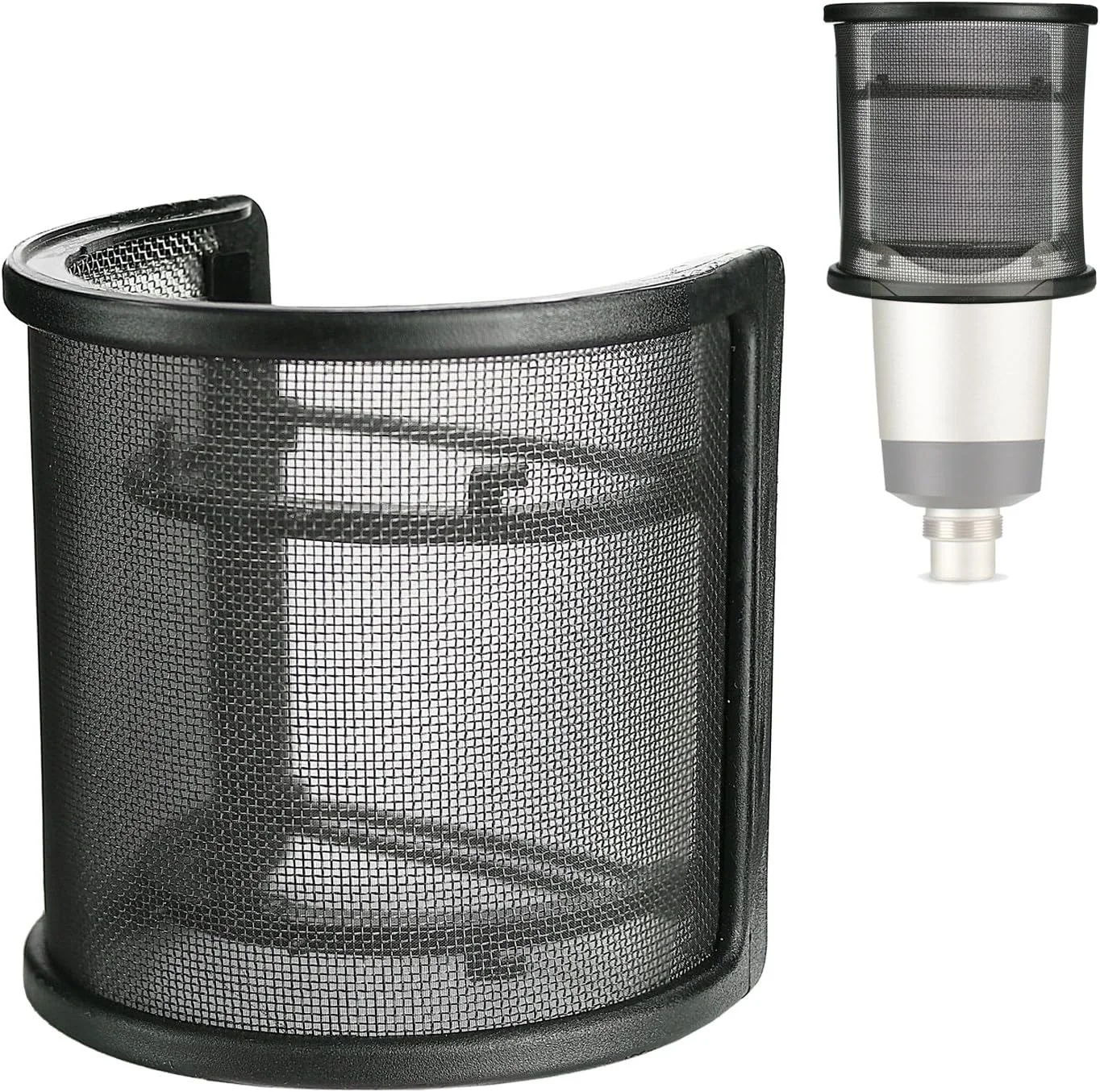 فیلتر پاپ NT USB - محافظ باد سازگار با HyperX QuadCast, AT2020, AT2035, Razer Siren, Rode nt1 a, Rode nt-usb, MXL 770 برای صدای شفاف و عایق صدا - از YOUSHARES