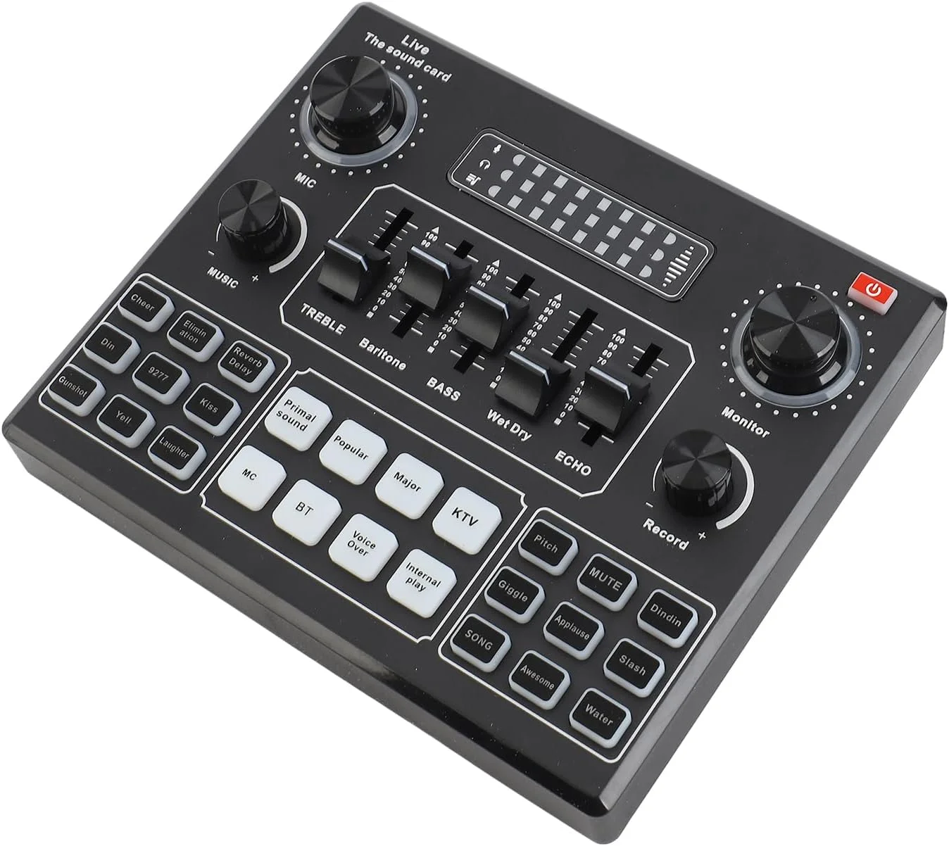 میکسر صدا، کاهش نویز چند لایه، 16 صدای جلوه ویژه، همراهی اتصال، برای بازی های کامپیوتری، تلفن های همراه، پخش زنده