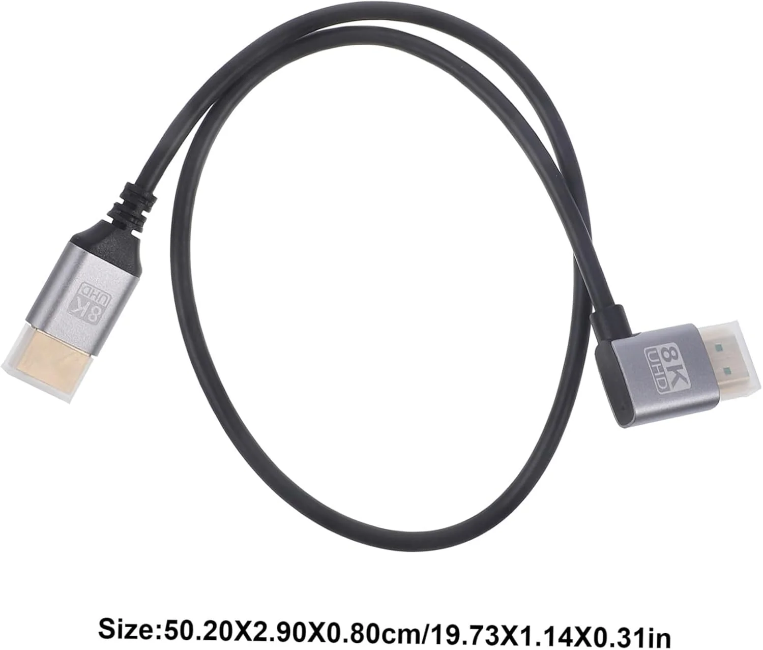 کابل ویدیویی 0.5 متری با کابل آداپتور مانیتور مستطیلی برای لپ تاپ و تلویزیون برای سینمای خانگی و بازی، اتصال بدون تداخل