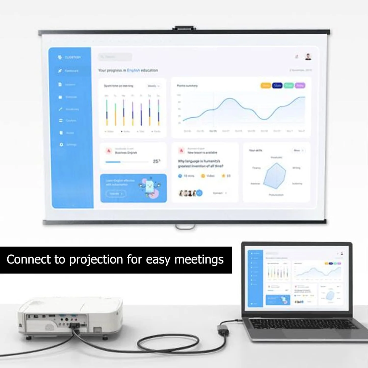 آداپتور USB C به HD - رابط چند رسانه ای Jectse 4K انتقال سیگنال برای پروژکتور لپ تاپ تلفن، 1 عدد روکش PVC