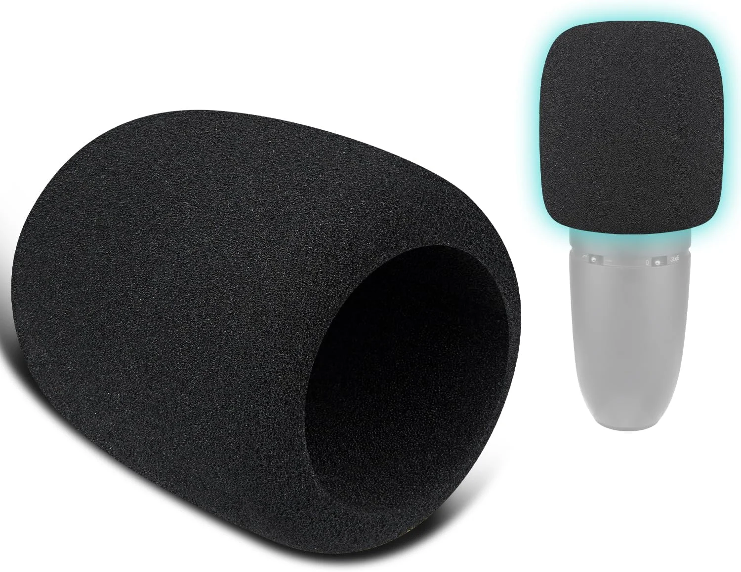 SOULWIT دو عدد فیلتر پاپ میکروفون برای AKG P120 Studio Condenser، محافظ اسفنجی میکروفون روکش بادگیر