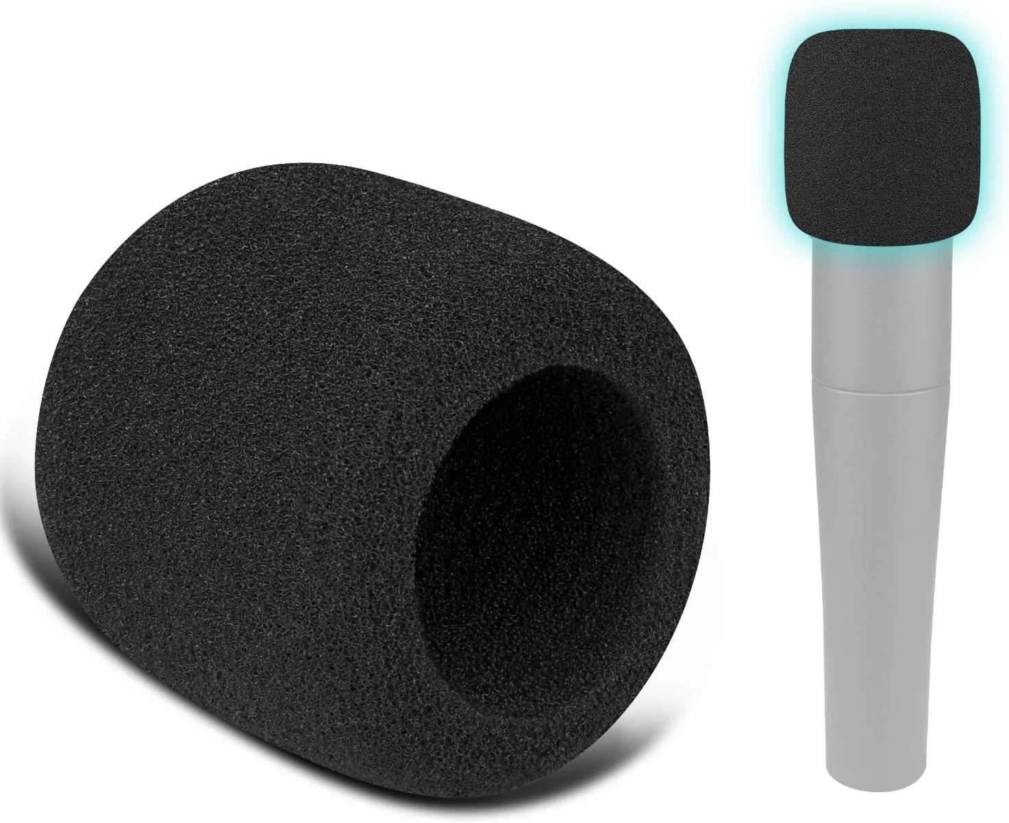 فیلتر پاپ میکروفون SOULWIT بسته 6 عددی مناسب برای Shure SM57(SM57LC/SM57-LCE)/SM57 Pro، محافظ اسفنجی میکروفون ضد باد