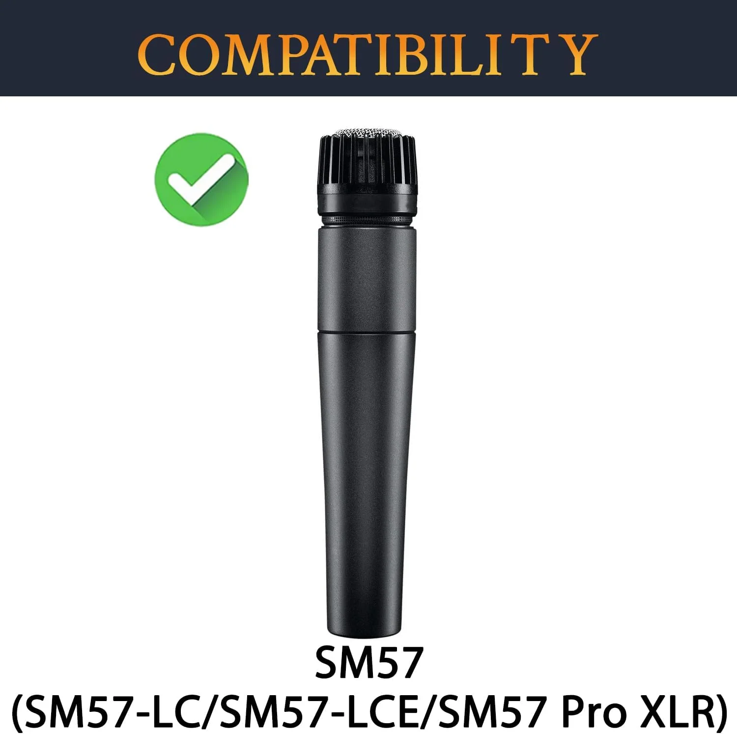 فیلتر پاپ میکروفون SOULWIT بسته 6 عددی مناسب برای Shure SM57(SM57LC/SM57-LCE)/SM57 Pro، محافظ اسفنجی میکروفون ضد باد