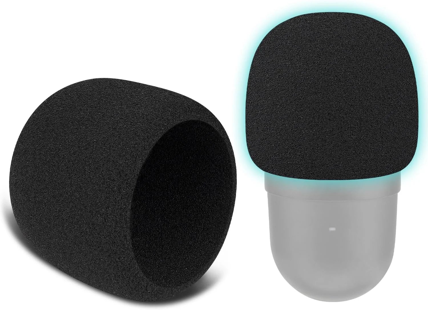 SOULWIT دو عدد فیلتر پاپ میکروفون برای Razer Seiren Mini/Seiren V2 Pro، محافظ فوم میکروفون، محافظ باد