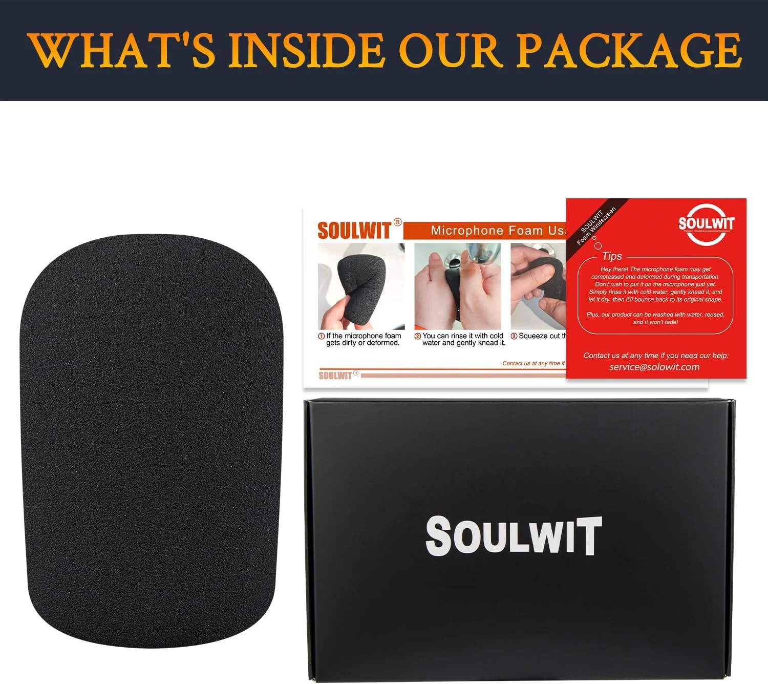 فیلتر پاپ میکروفون SOULWIT برای HyperX QuadCast 2 – USB (مناسب QuadCast 2S نیست)، محافظ فوم میکروفون روکش بادگیر