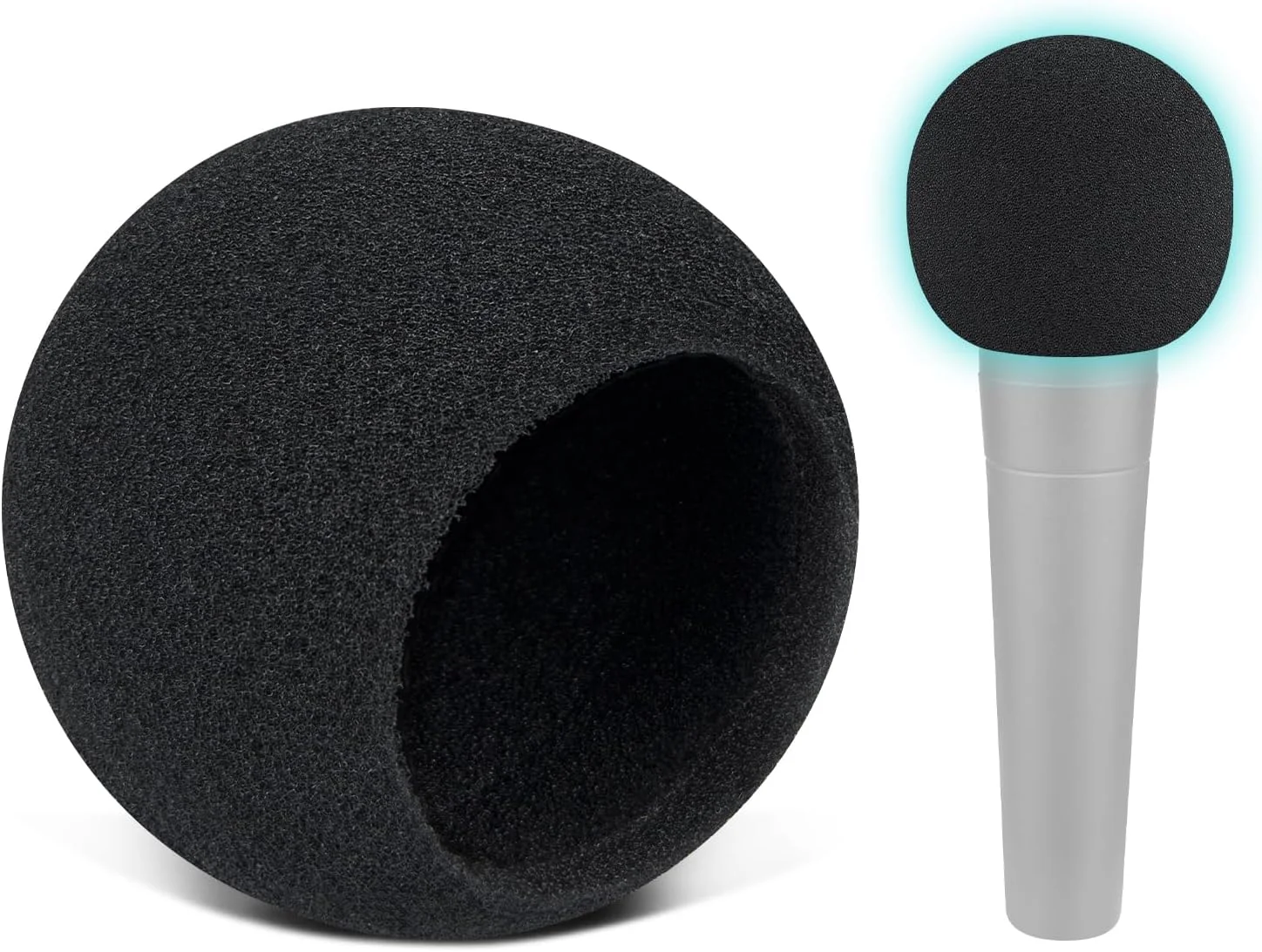 فیلتر پاپ میکروفون SOULWIT بسته 4 عددی، محافظ فوم میکروفون و بادگیر مناسب برای میکروفون های SM58/SM58 Pro/BETA 58A