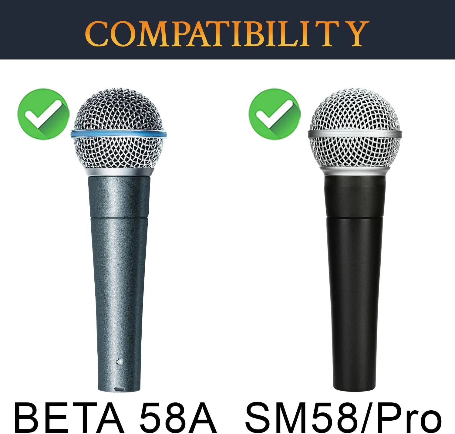 فیلتر پاپ میکروفون SOULWIT بسته 4 عددی، محافظ فوم میکروفون و بادگیر مناسب برای میکروفون های SM58/SM58 Pro/BETA 58A