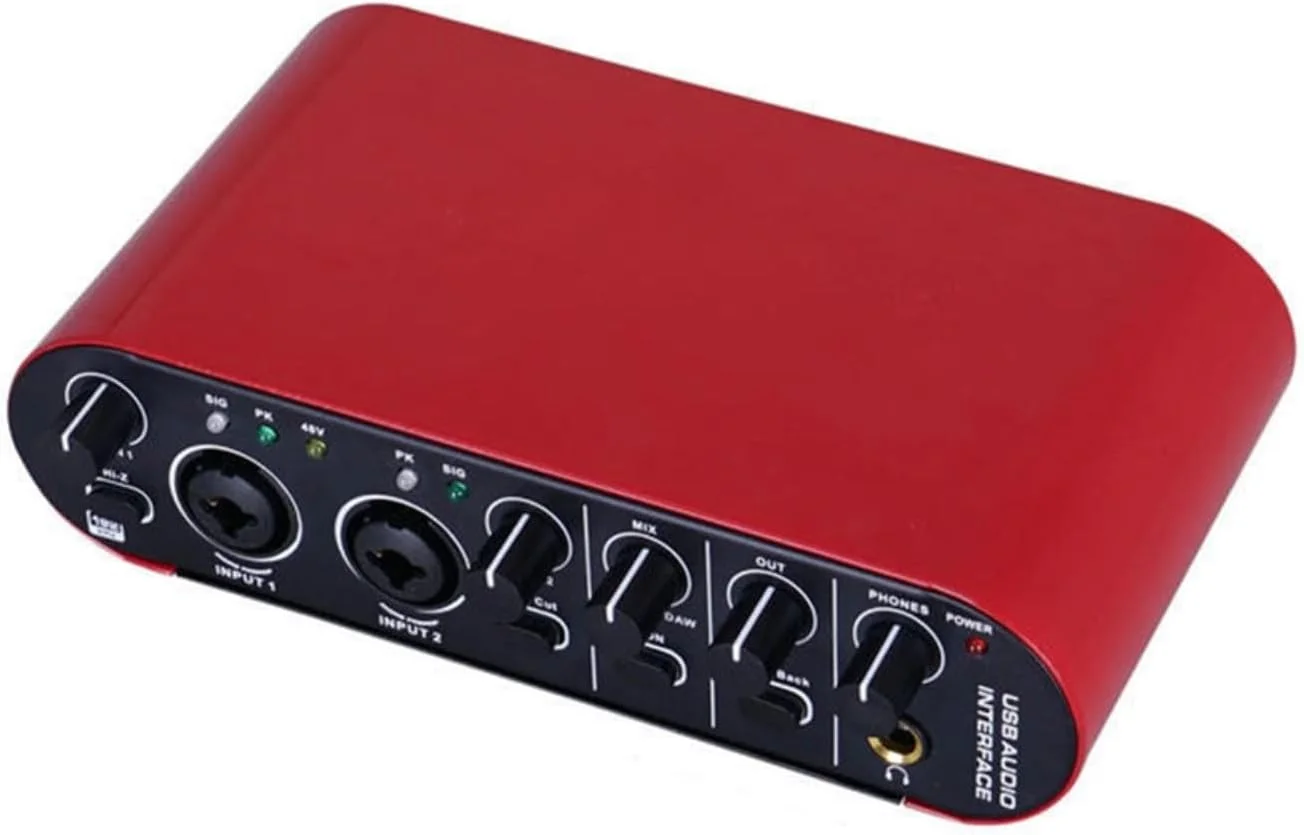 میکسر کارت صدای USB با کیفیت 24 بیت 192 کیلوهرتز با قابلیت Loopback برای گیتار، ضبط استودیو، استریمینگ یا پادکست میکسر کارت صدای USB با کیفیت 24 بیت 192 کیلوهرتز با قابلیت Loopback برای گیتار، ضبط استودیو، استریمینگ یا پادکست