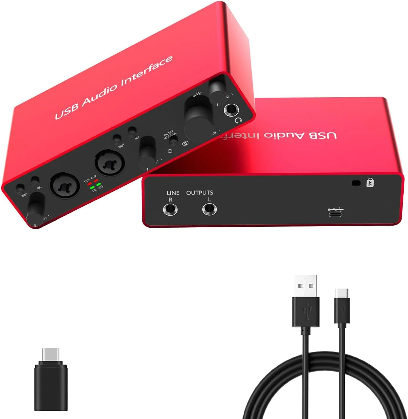 کارت صدای USB 2i2، ضبط استودیویی 24 بیت/192 کیلوهرتز، فانتوم پاور 48 ولت، نظارت بدون تاخیر - سازگار با مک/رایانه شخصی، DAW، ایده آل برای تولید موسیقی، پادکست و صداگذاری کارت صدای USB 2i2، ضبط استودیویی 24 بیت/192 کیلوهرتز، فانتوم پاور 48 ولت، نظارت بدون تاخیر - سازگار با مک/رایانه شخصی، DAW، ایده آل برای تولید موسیقی، پادکست و صداگذاری