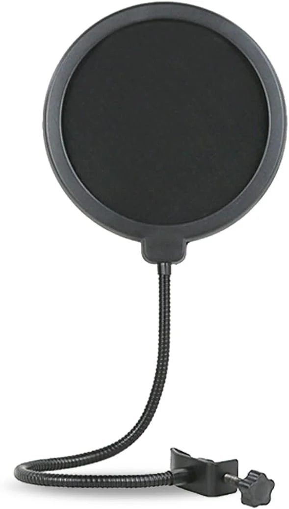 فیلتر پاپ برای میکروفون ها، فیلتر جاذب میکروفون با گیره پایه، محافظ پاپ میکروفون، شیشه جلو فوم میکروفون برای بلو یتی، آدیو تکنیکا و سایر میکروفون ها