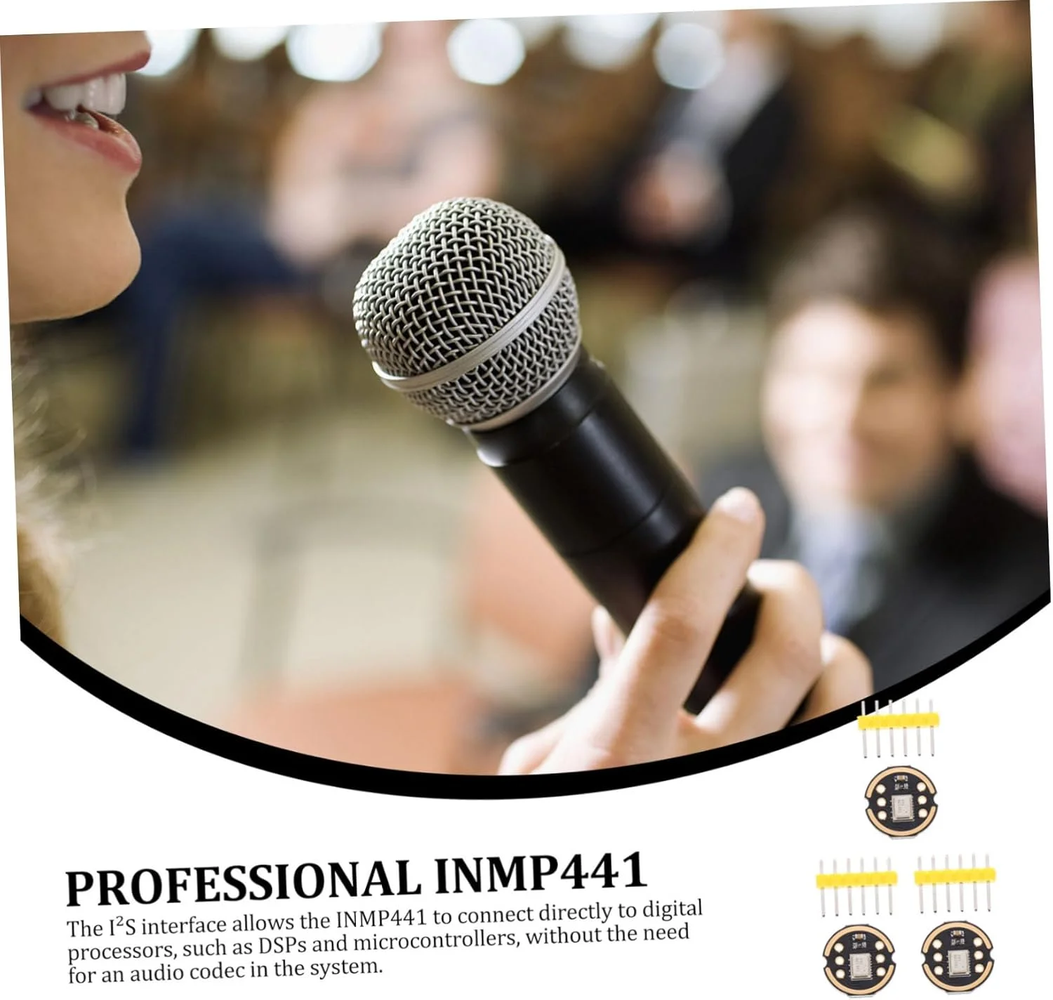 3 ست ماژول میکروفون همه جهته حرفه ای ibasenice با رابط دیجیتال I²S، دقت بالا، مصرف انرژی پایین، سازگار برای کنفرانس تلفنی و موبایل