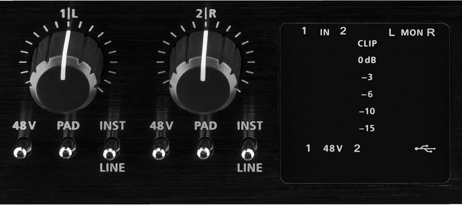 اینترفیس ضبط USB دو کاناله IMG STAGELINE MX-2IO برای ضبط صدا بر روی کامپیوتر، دستگاه ضبط صدا با پورت USB فول دوبلکس برای ضبط، پخش و میکس همزمان، به رنگ مشکی اینترفیس ضبط USB دو کاناله IMG STAGELINE MX-2IO برای ضبط صدا بر روی کامپیوتر، دستگاه ضبط صدا با پورت USB فول دوبلکس برای ضبط، پخش و میکس همزمان، به رنگ مشکی