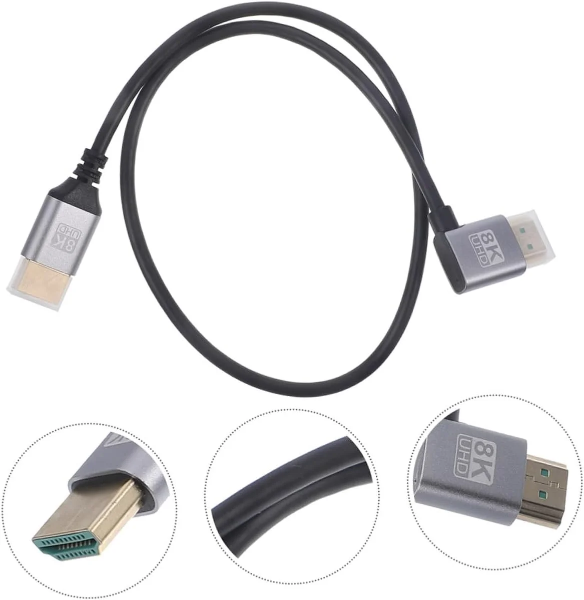 کابل نر به نر انعطاف پذیر ibasenice برای اتصال مانیتور به تلویزیون و کامپیوتر، انتقال پرسرعت، مواد بادوام برای اطمینان