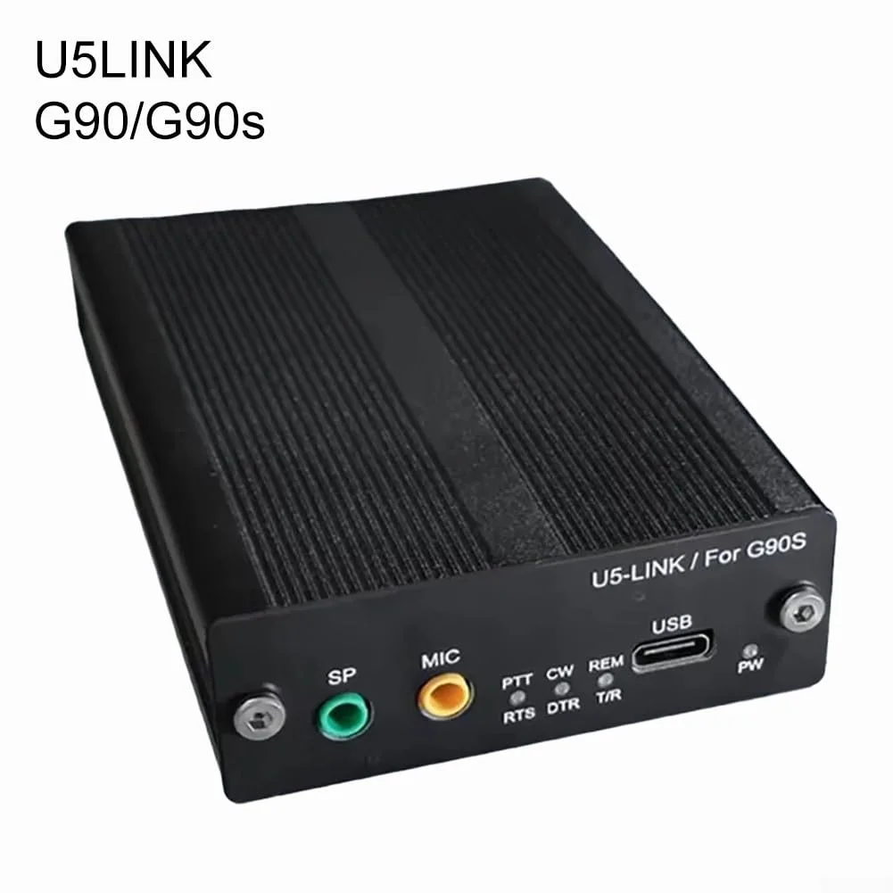 اتصال U5-Link آلیاژ آلومینیوم برای Xiegu G90S، پشتیبانی از ارتباطات FT8، HRD، N1 mm، رابط CW با کارت صدا، تراشه USB FT232RLC سازگار و اتصال U5-Link آلیاژ آلومینیوم برای Xiegu G90S، پشتیبانی از ارتباطات FT8، HRD، N1 mm، رابط CW با کارت صدا، تراشه USB FT232RLC سازگار و