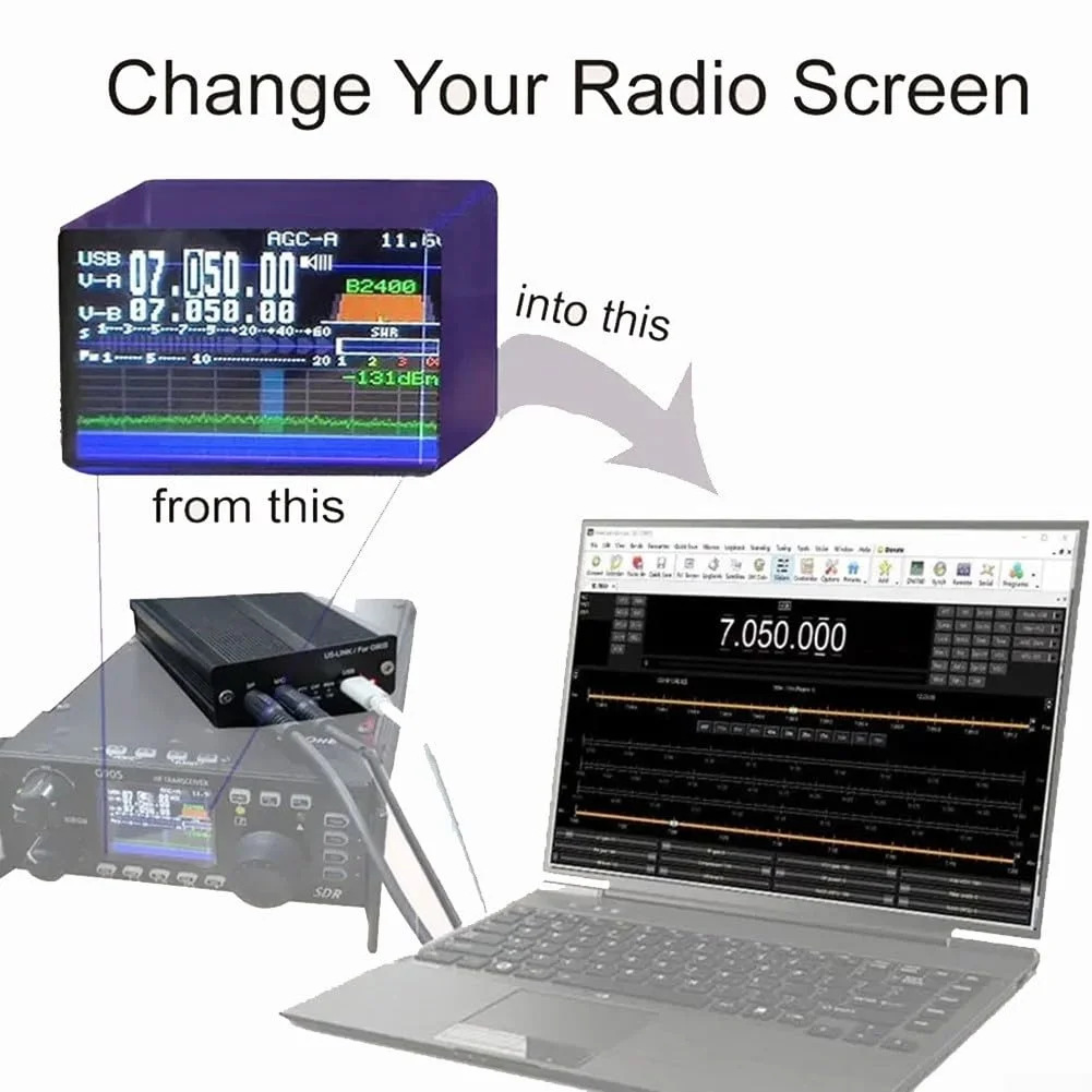 اتصال U5-Link آلیاژ آلومینیوم برای Xiegu G90S، پشتیبانی از ارتباطات FT8، HRD، N1 mm، رابط CW با کارت صدا، تراشه USB FT232RLC سازگار و اتصال U5-Link آلیاژ آلومینیوم برای Xiegu G90S، پشتیبانی از ارتباطات FT8، HRD، N1 mm، رابط CW با کارت صدا، تراشه USB FT232RLC سازگار و