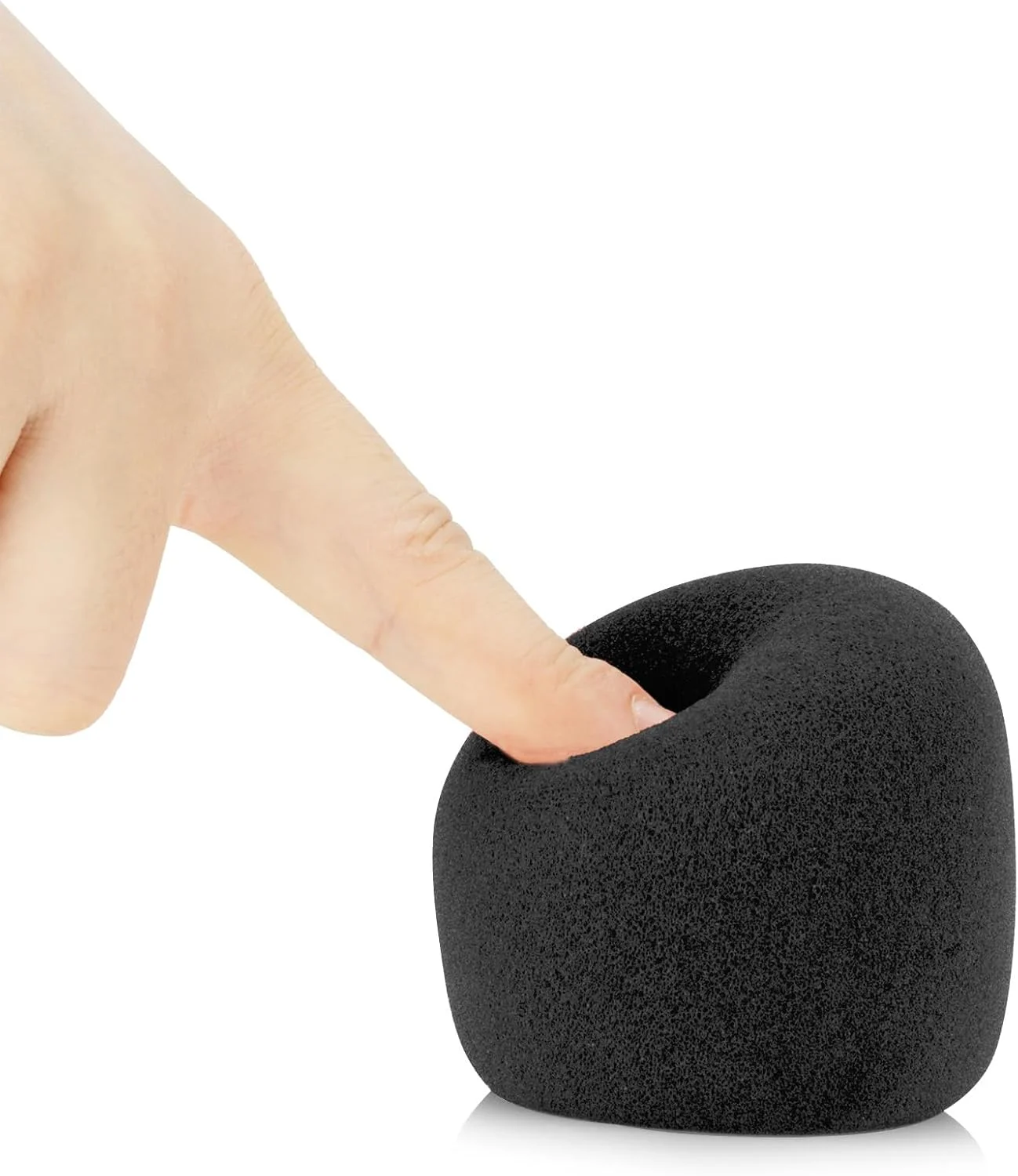 فیلتر پاپ LEFXMOPHY ATR2100X، فوم جایگزین میکروفون برای میکروفون Audio-Technica ATR2100x-USB ATR1300x، روکش بادگیر مشکی، 3 عدد