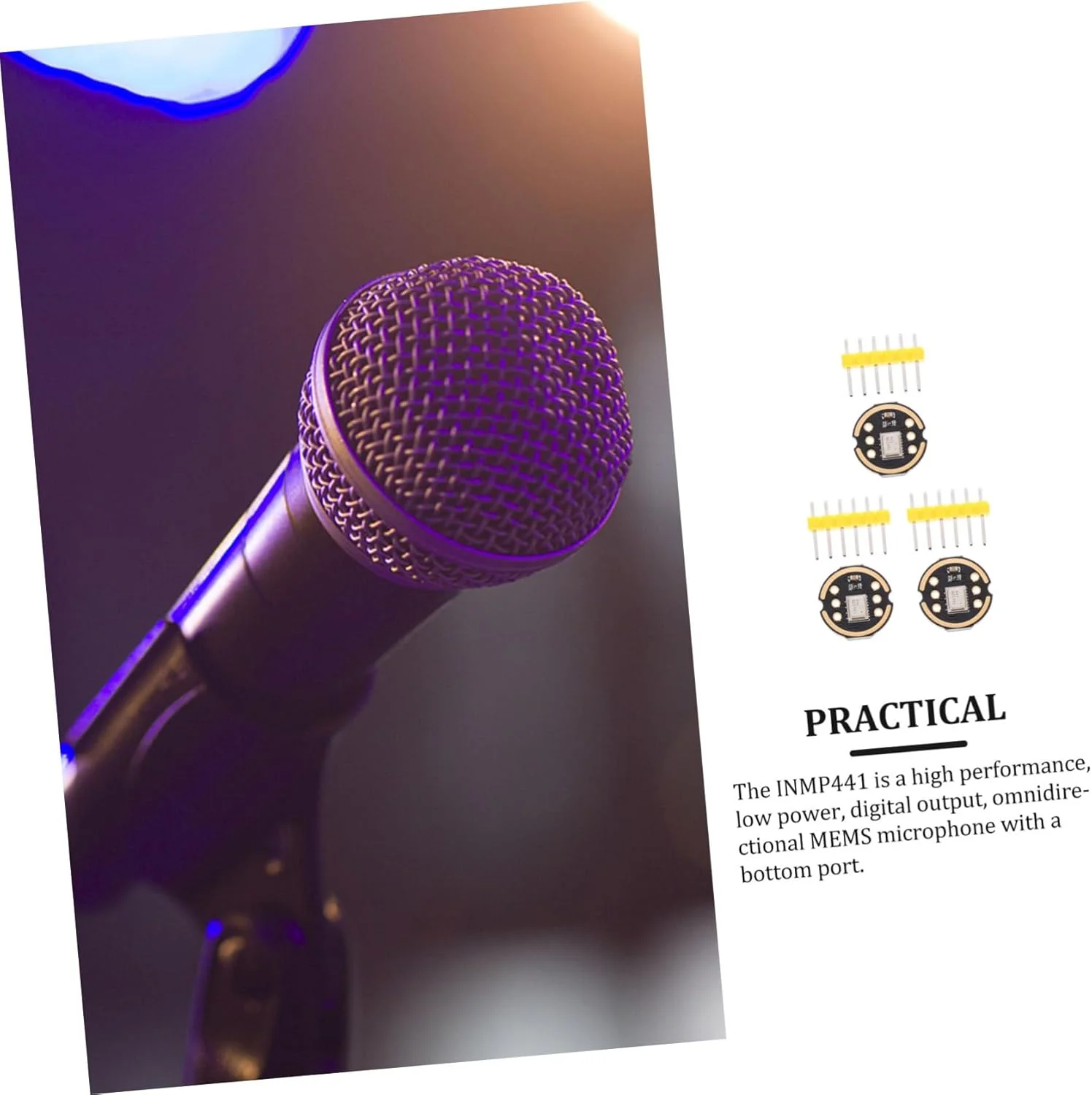 3 ست ماژول بادوام حرفه ای میکروفون همه جهته ibasenice با دقت بالا و مصرف انرژی پایین با فناوری میکروالکترومکانیکی 3 ست ماژول بادوام حرفه ای میکروفون همه جهته ibasenice با دقت بالا و مصرف انرژی پایین با فناوری میکروالکترومکانیکی