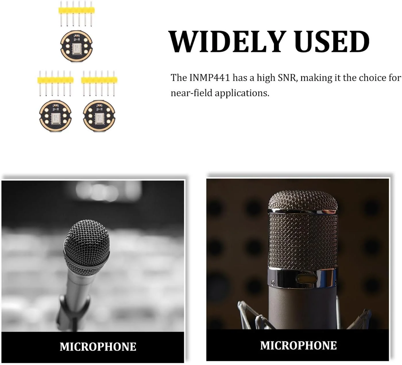 ماژول میکروفون همه جهته 3 مجموعه ای با سیستم میکروالکترومکانیکی رابط I2S دقت بالا مصرف برق پایین خروجی دیجیتال سازگار برای ماژول میکروفون همه جهته 3 مجموعه ای با سیستم میکروالکترومکانیکی رابط I2S دقت بالا مصرف برق پایین خروجی دیجیتال سازگار برای
