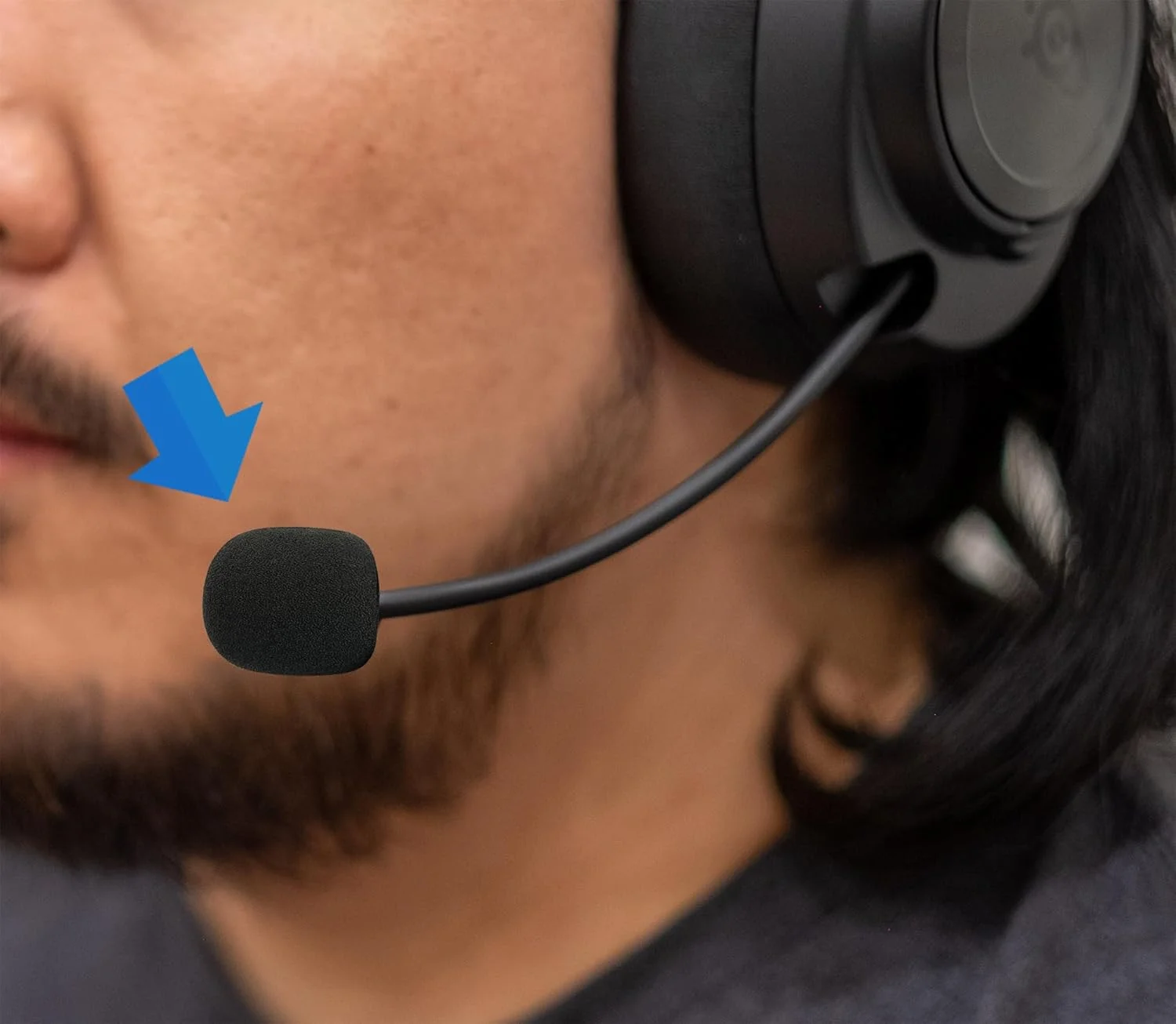 فیلتر پاپ LEFXMOPHY برای میکروفون هدست گیمینگ SteelSeries Arctis Nova Pro / 7 / 7X / 7P / 3 / 1P / 1 / 1X، روکش فوم میکروفون، بسته 3 عددی محافظ باد