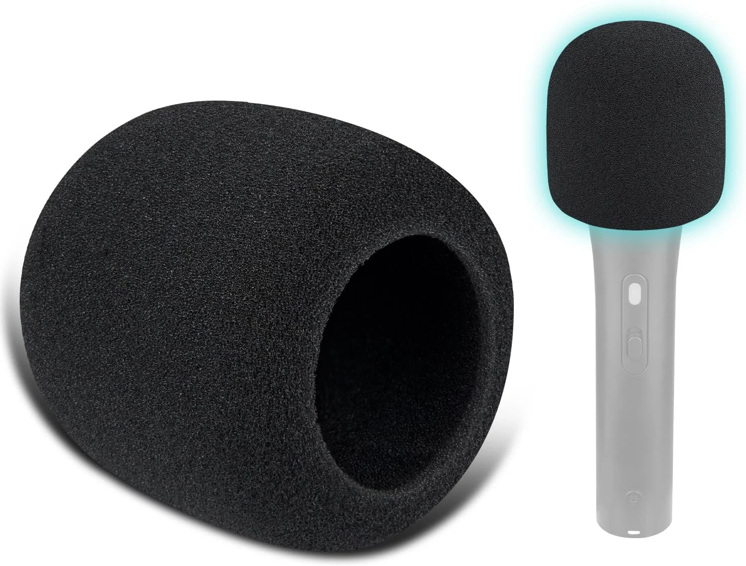 SOULWIT دو عدد فیلتر پاپ میکروفون برای Audio-Technica ATH ATR2100x-USB کاردیوئید داینامیک، محافظ فوم میکروفون پوشش بادگیر