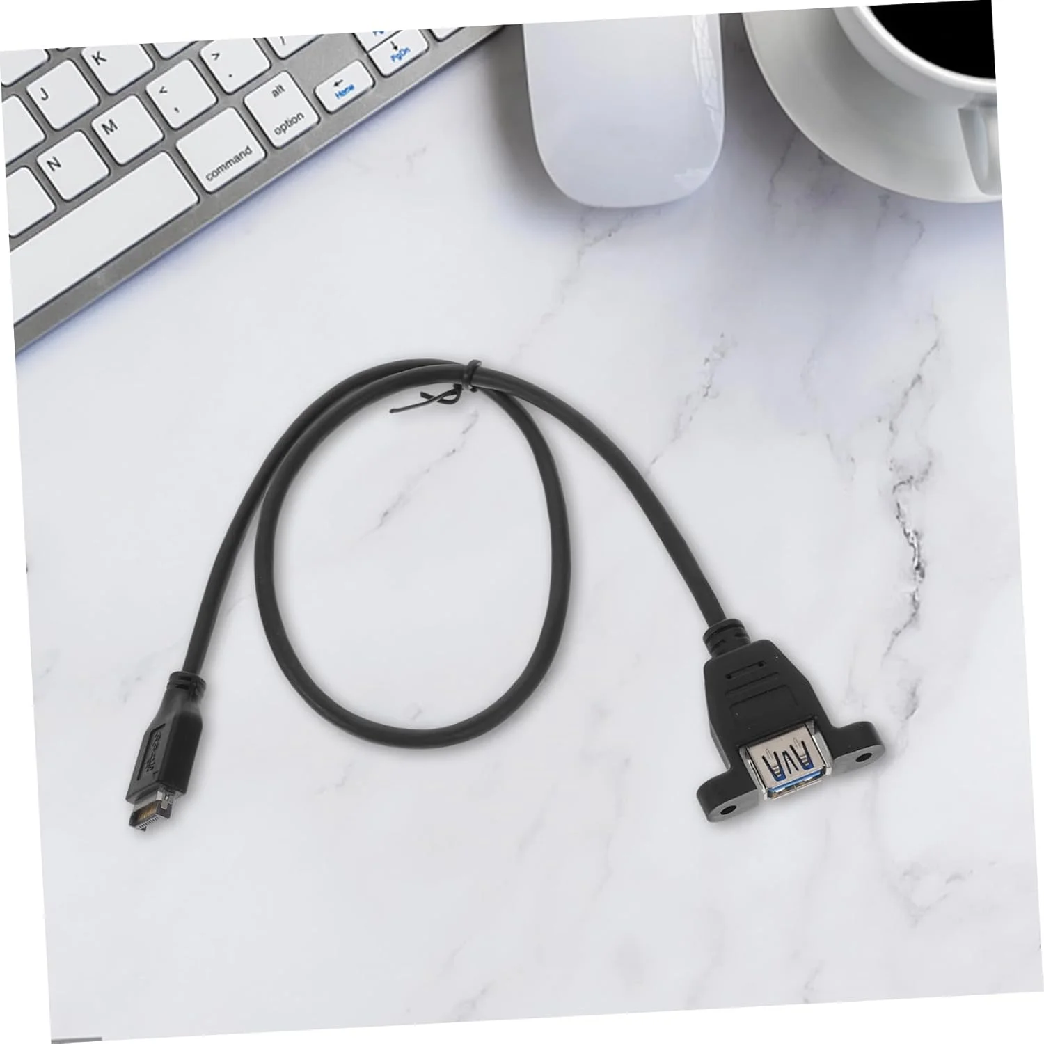 کابل افزایش طول پنل USB، کابل آداپتور داخلی USB E با براکت برای کامپیوتر، انتقال سریع داده، پایدار و بادوام، نصب آسان برای مادربردهای رومیزی کابل افزایش طول پنل USB، کابل آداپتور داخلی USB E با براکت برای کامپیوتر، انتقال سریع داده، پایدار و بادوام، نصب آسان برای مادربردهای رومیزی