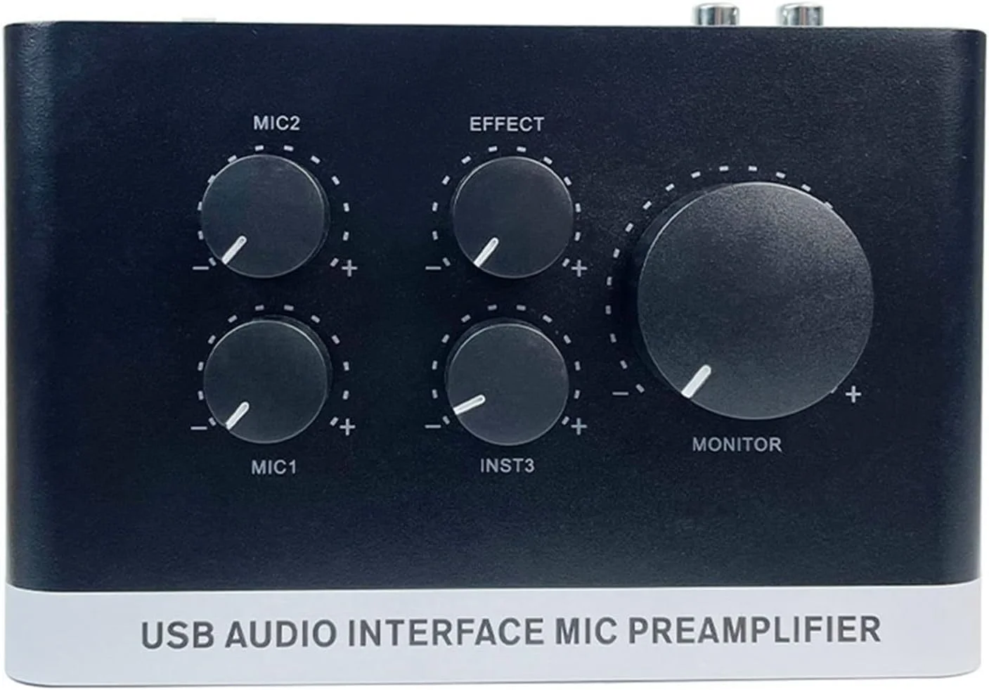 اینترفیس صوتی USB پریمیوم Haofy، میکروفون با توان 48 ولت، مناسب برای ضبط استودیویی با کیفیت بالا، 2x2 جک، ضبط کامپیوتر، آلیاژ آلومینیوم مشکی اینترفیس صوتی USB پریمیوم Haofy، میکروفون با توان 48 ولت، مناسب برای ضبط استودیویی با کیفیت بالا، 2x2 جک، ضبط کامپیوتر، آلیاژ آلومینیوم مشکی