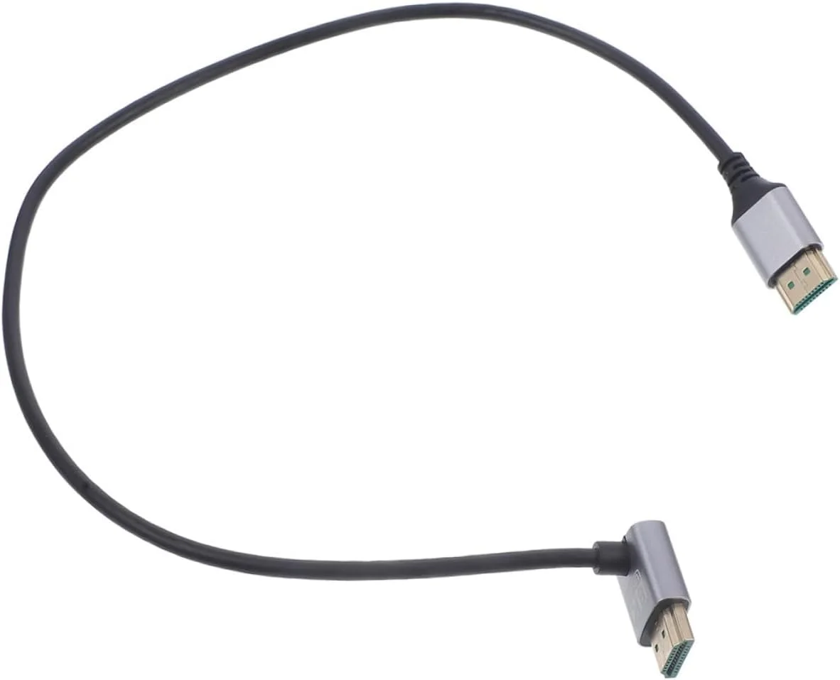 کابل ویدئو 8K نر به نر برای آداپتور تلویزیون و اتصال کامپیوتر با طراحی زاویه دار برای لپ تاپ و لوازم جانبی مانیتور کابل ویدئو 8K نر به نر برای آداپتور تلویزیون و اتصال کامپیوتر با طراحی زاویه دار برای لپ تاپ و لوازم جانبی مانیتور