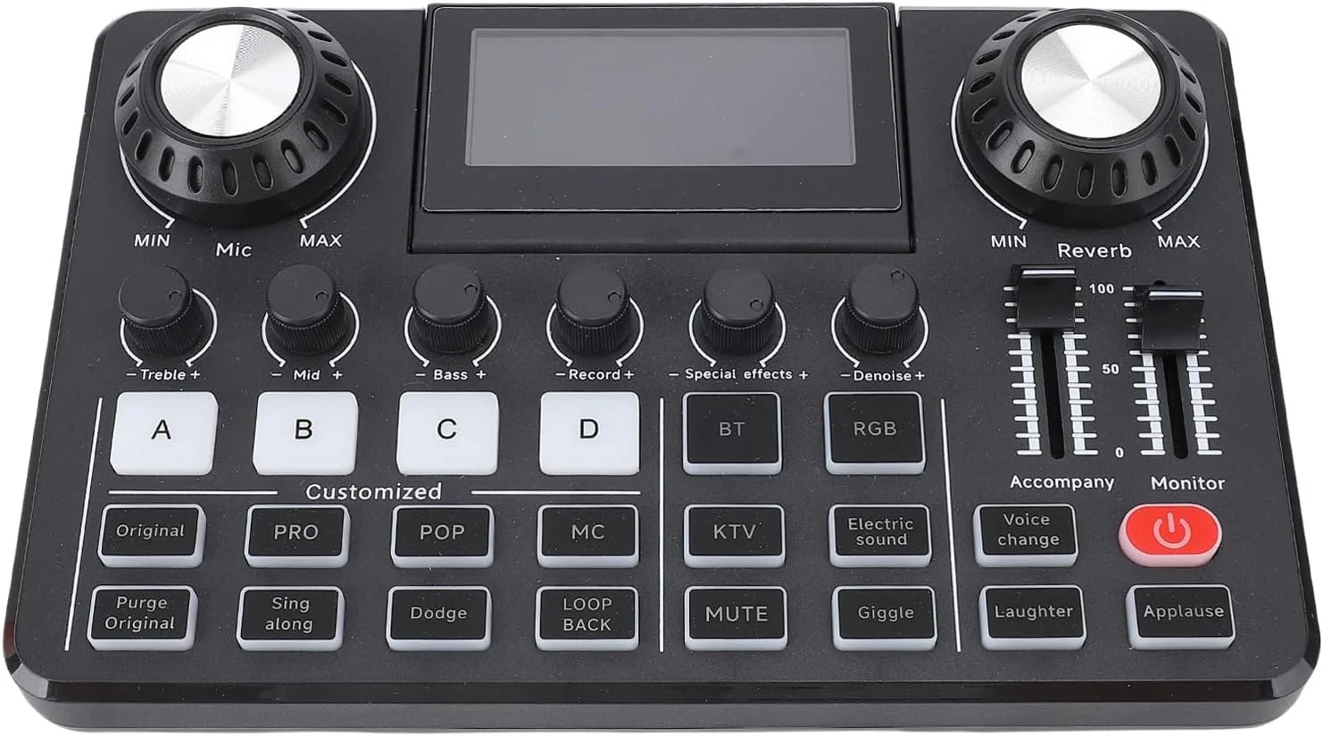 کارت صدای زنده Fockety، میکسر صدا، صفحه نمایش LED قابل تنظیم، نورهای RGB، میکسر صدا با تغییر دهنده صدا، کارت صدا برای تلفن همراه، کامپیوتر، میکروفون کارت صدای زنده Fockety، میکسر صدا، صفحه نمایش LED قابل تنظیم، نورهای RGB، میکسر صدا با تغییر دهنده صدا، کارت صدا برای تلفن همراه، کامپیوتر، میکروفون