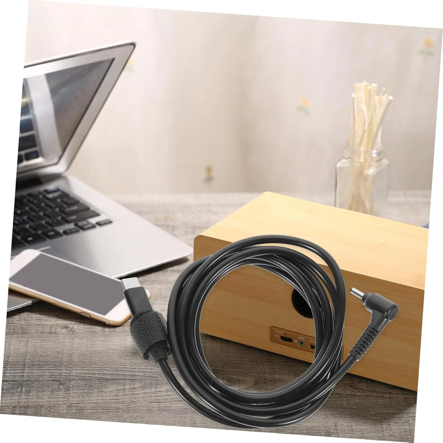 کابل شارژ USB C به DC، کابل آداپتور شارژ انعطاف پذیر، منبع تغذیه USB C سازگار با لپ تاپ، دوربین، شارژر سریع و چند منظوره کابل شارژ USB C به DC، کابل آداپتور شارژ انعطاف پذیر، منبع تغذیه USB C سازگار با لپ تاپ، دوربین، شارژر سریع و چند منظوره