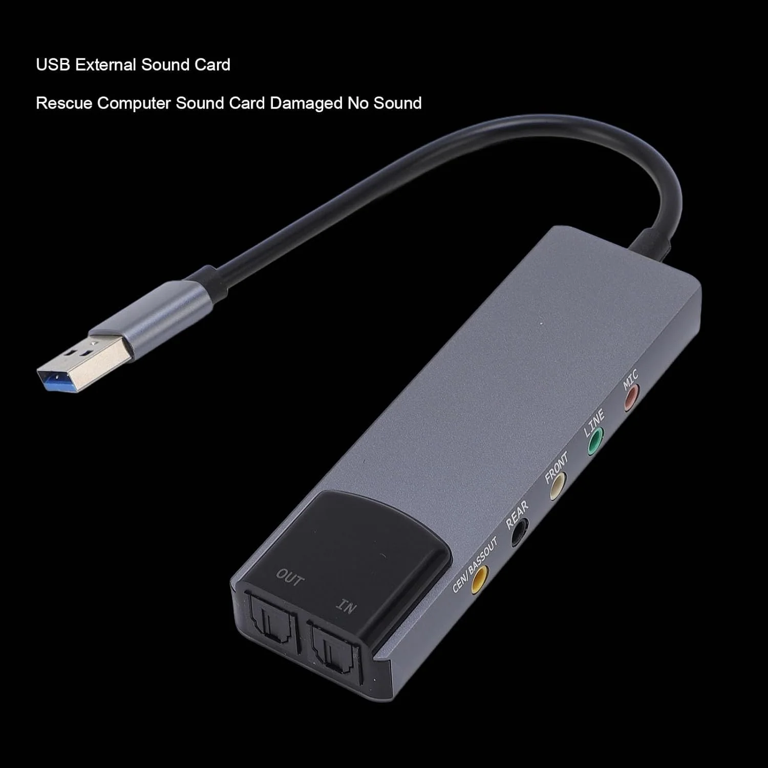 کارت صدای خارجی USB ASHATA، کانال 5.1 اپتیکال SPDIF - آداپتور صدا با تراشه کاهش نویز برای کامپیوترهای شخصی و تئاتر خانگی کارت صدای خارجی USB ASHATA، کانال 5.1 اپتیکال SPDIF - آداپتور صدا با تراشه کاهش نویز برای کامپیوترهای شخصی و تئاتر خانگی