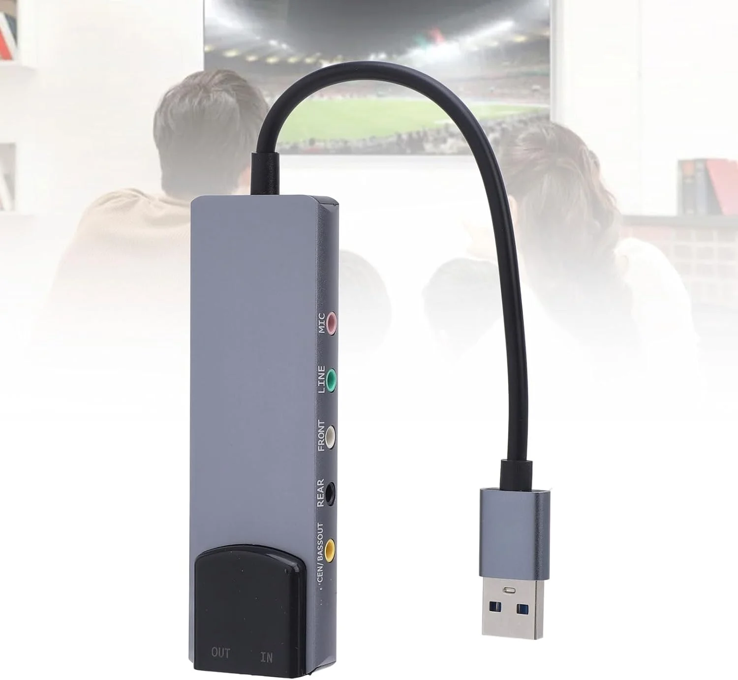کارت صدای USB Dilwe، آداپتور خارجی آلیاژ آلومینیوم با ورودی اپتیکال، پشتیبانی از کانال 5.1-7.1 برای سیستم های بازی و سینمای خانگی کارت صدای USB Dilwe، آداپتور خارجی آلیاژ آلومینیوم با ورودی اپتیکال، پشتیبانی از کانال 5.1-7.1 برای سیستم های بازی و سینمای خانگی