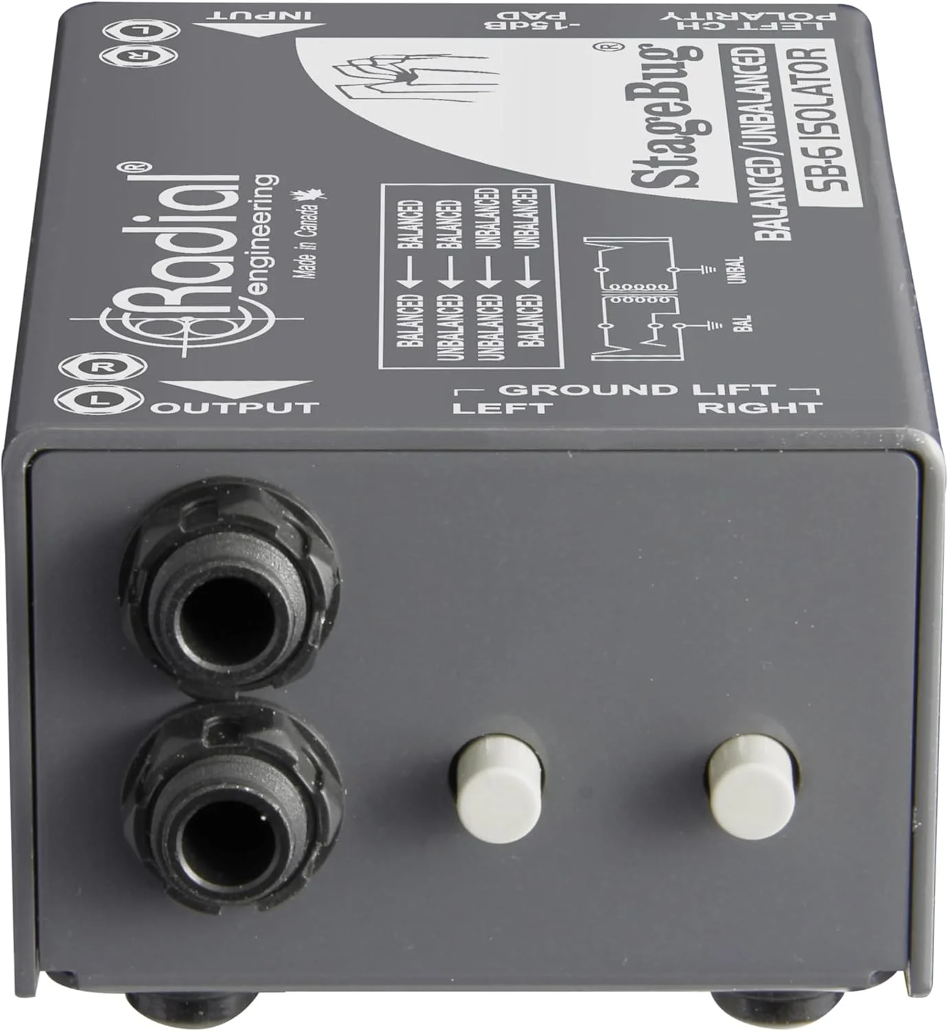 ایزولاتور خط استریو پسیو رادیال StageBug SB-6 ایزولاتور خط استریو پسیو رادیال StageBug SB-6