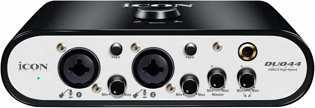 اینترفیس صوتی USB آیکان Duo44 Dyna + هدفون keepdrum اینترفیس صوتی USB آیکان Duo44 Dyna + هدفون keepdrum