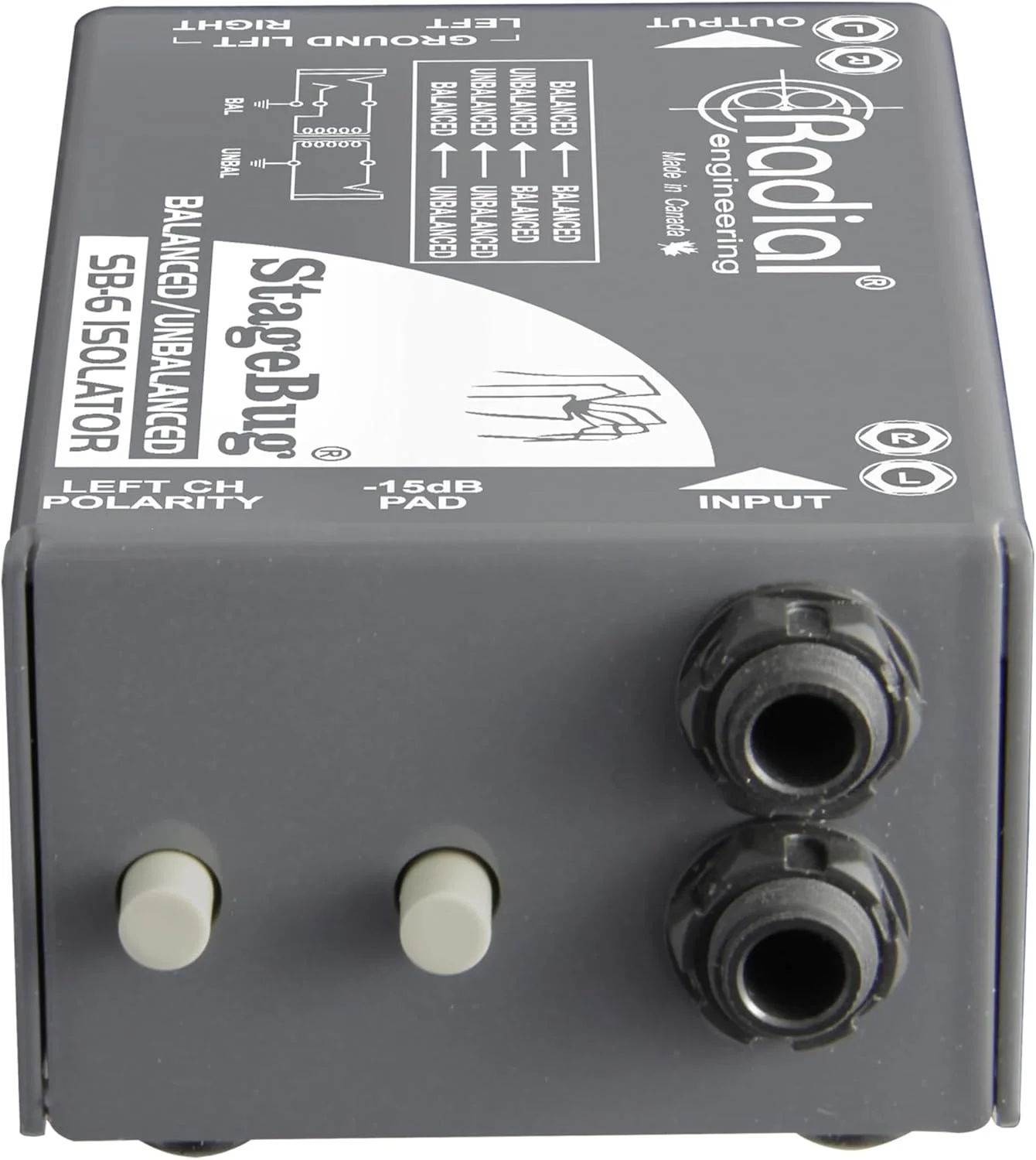 ایزولاتور خط استریو پسیو رادیال StageBug SB-6 ایزولاتور خط استریو پسیو رادیال StageBug SB-6