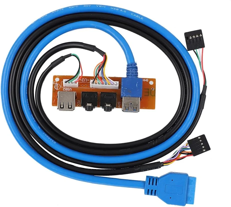 پنل رابط صوتی پنل جلویی کامپیوتر USB3.0/2.0 با کابل، کابل انتقال نیکل اندود، طراحی خازنی پایدار و سازگاری با سری JM9K برای پنل رابط صوتی پنل جلویی کامپیوتر USB3.0/2.0 با کابل، کابل انتقال نیکل اندود، طراحی خازنی پایدار و سازگاری با سری JM9K برای