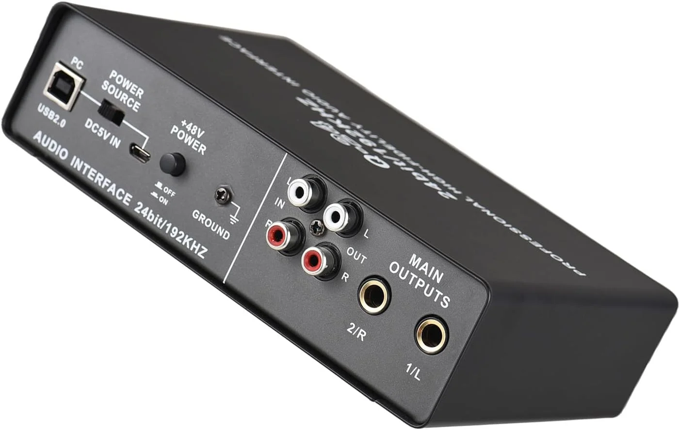 اینترفیس صوتی USB Dilwe با منبع تغذیه 48 ولت و نظارت بدون تأخیر برای تولید موسیقی حرفهای، پادکست استودیویی و پخش زنده اینترفیس صوتی USB Dilwe با منبع تغذیه 48 ولت و نظارت بدون تأخیر برای تولید موسیقی حرفهای، پادکست استودیویی و پخش زنده