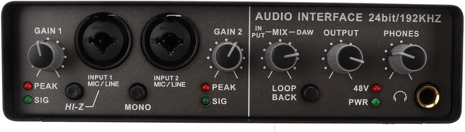 کارت صدای زنده USB Tbest، رابط صوتی دیجیتال 24 بیتی 192 کیلوهرتزی حرفه ای و با وضوح بالا با چندین درگاه ورودی و خروجی برای استریم و پادکست کارت صدای زنده USB Tbest، رابط صوتی دیجیتال 24 بیتی 192 کیلوهرتزی حرفه ای و با وضوح بالا با چندین درگاه ورودی و خروجی برای استریم و پادکست