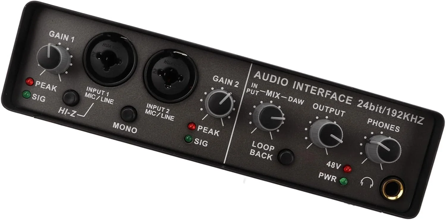 کارت صدای زنده USB Tbest، رابط صوتی دیجیتال 24 بیتی 192 کیلوهرتزی حرفه ای و با وضوح بالا با چندین درگاه ورودی و خروجی برای استریم و پادکست کارت صدای زنده USB Tbest، رابط صوتی دیجیتال 24 بیتی 192 کیلوهرتزی حرفه ای و با وضوح بالا با چندین درگاه ورودی و خروجی برای استریم و پادکست