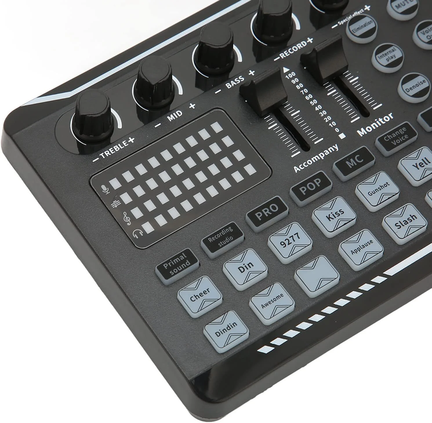 میکسر صدای Cryfokt، استریمینگ همزمان، حذف نویز هوشمند، تنظیم دقیق برای پادکست، استریمینگ خانگی KTV، مشکی میکسر صدای Cryfokt، استریمینگ همزمان، حذف نویز هوشمند، تنظیم دقیق برای پادکست، استریمینگ خانگی KTV، مشکی