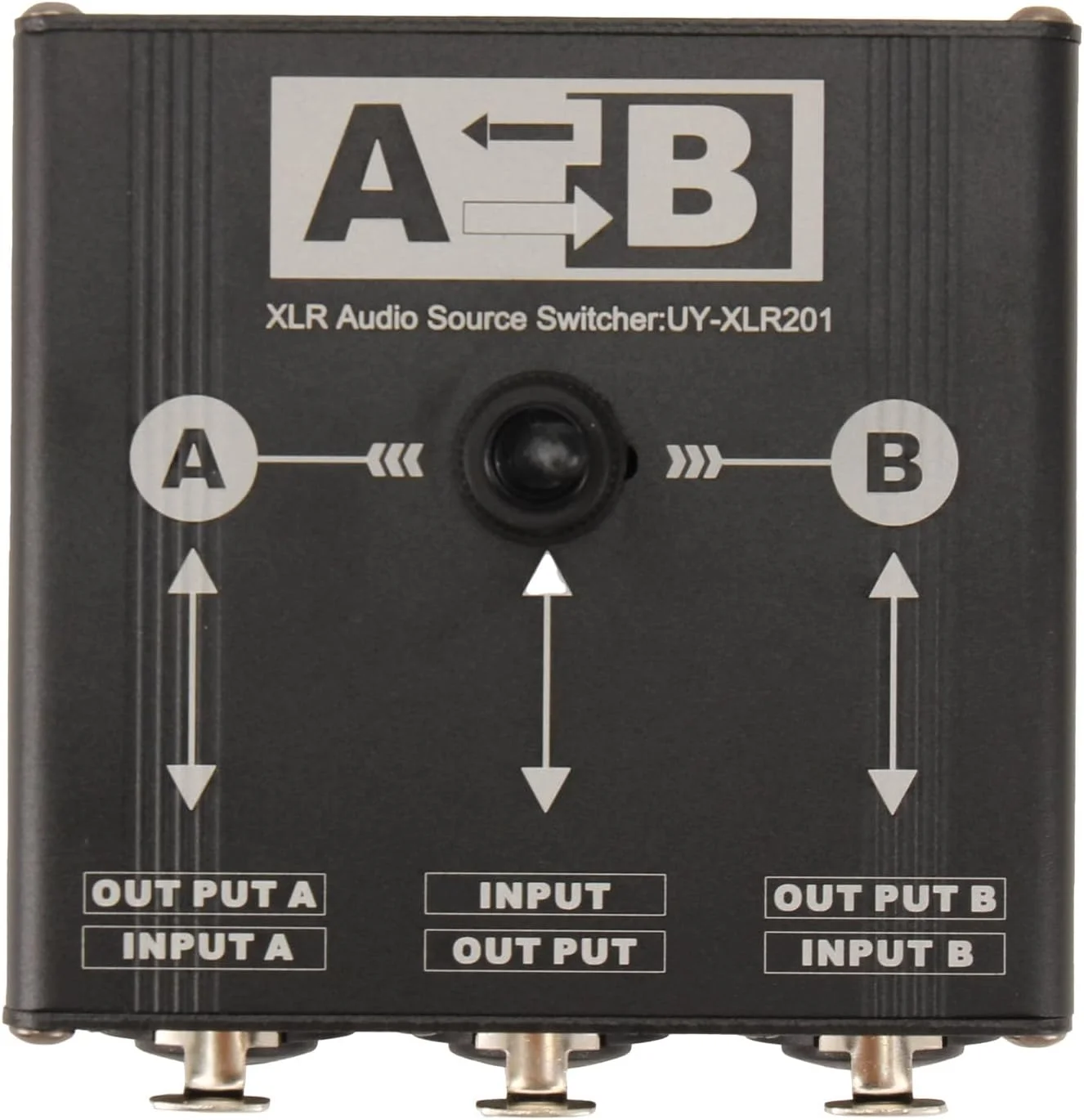 سلکتور دستی سوئیچ صوتی TsoLay، رابط XLR 6.35/6.5 میلیمتری 2 ورودی 1 خروجی / 1 ورودی 2 خروجی برای میکروفون، کارت صدا، میکسر سلکتور دستی سوئیچ صوتی TsoLay، رابط XLR 6.35/6.5 میلیمتری 2 ورودی 1 خروجی / 1 ورودی 2 خروجی برای میکروفون، کارت صدا، میکسر
